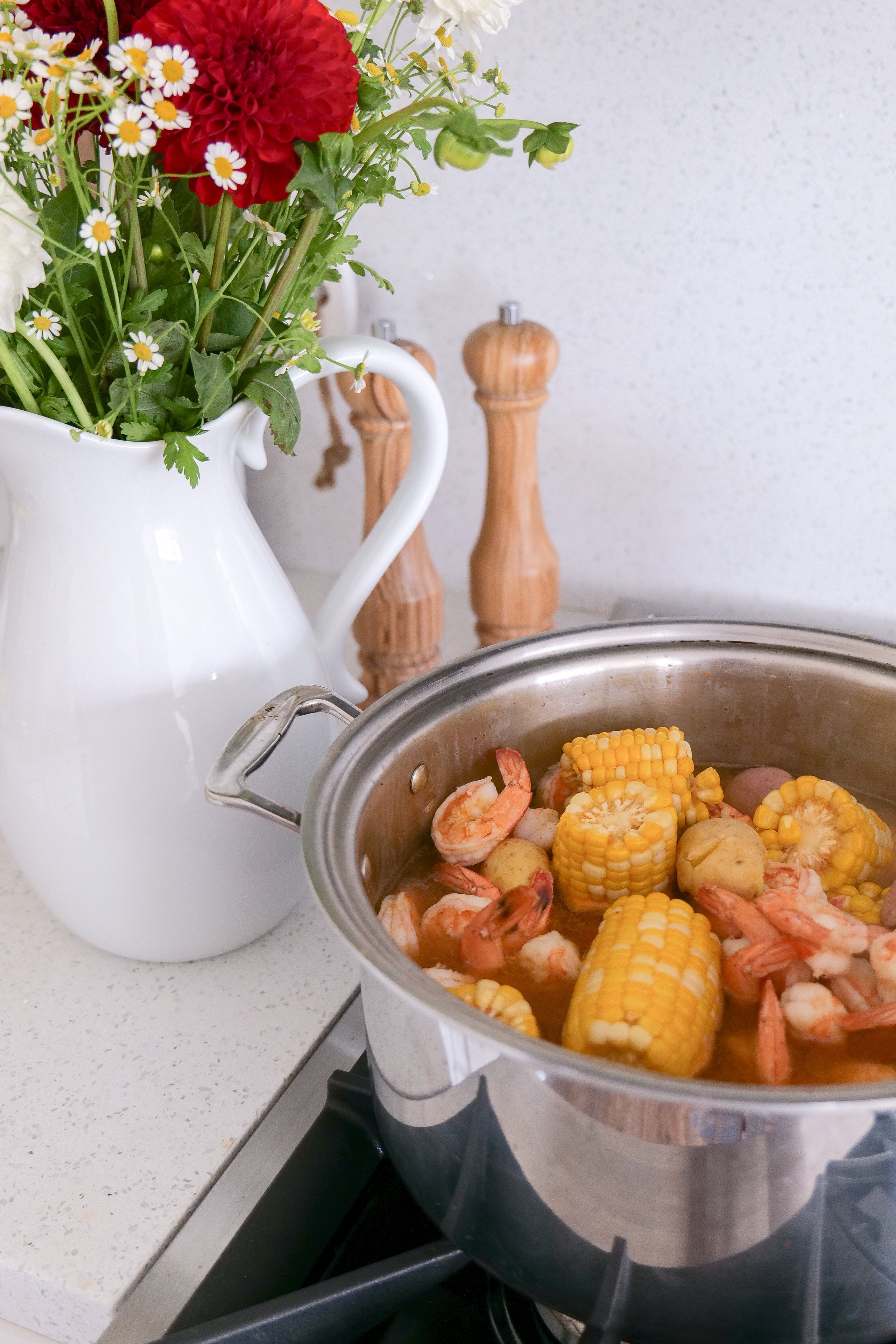 Easy shrimp boil recipe perfect for entertaining family and friends during summer.