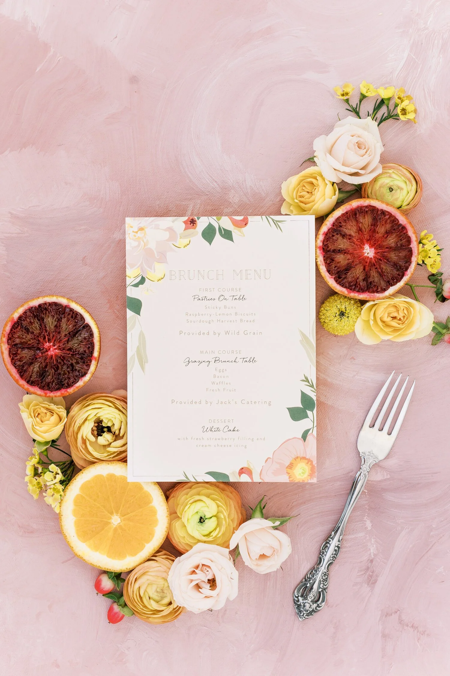 Citrus tablescape for a 60th birthday celebration