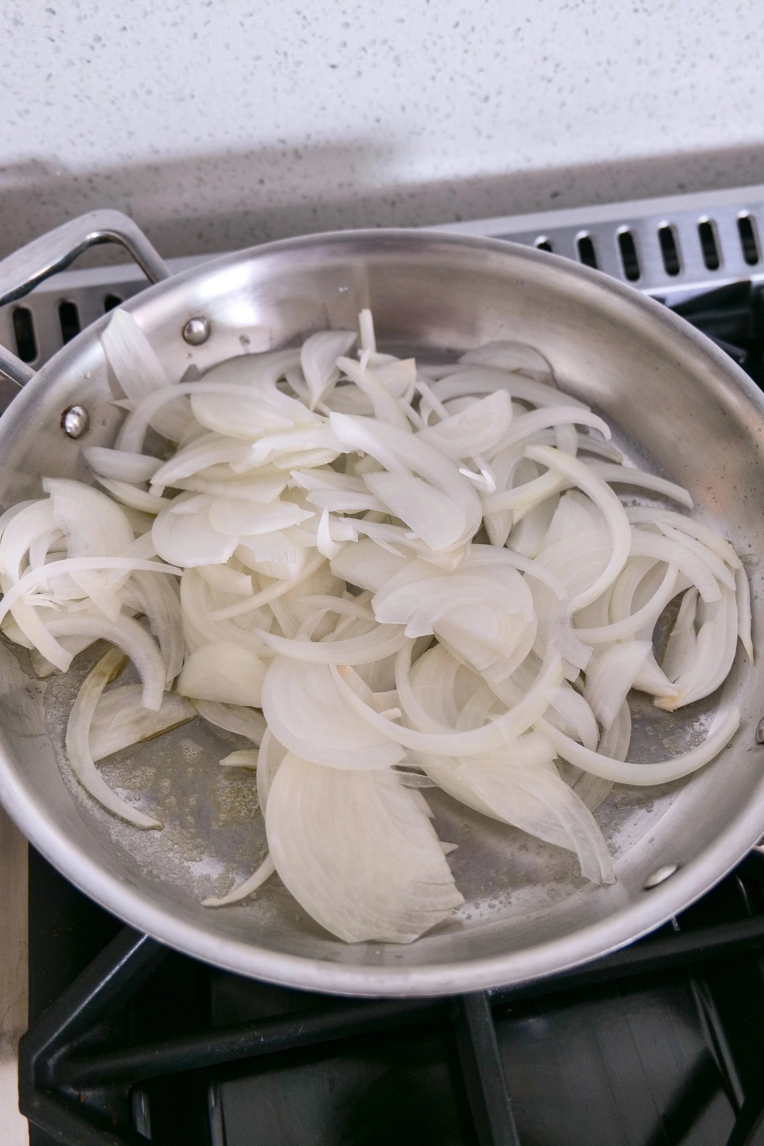 onions for steak focaccia sandwich
