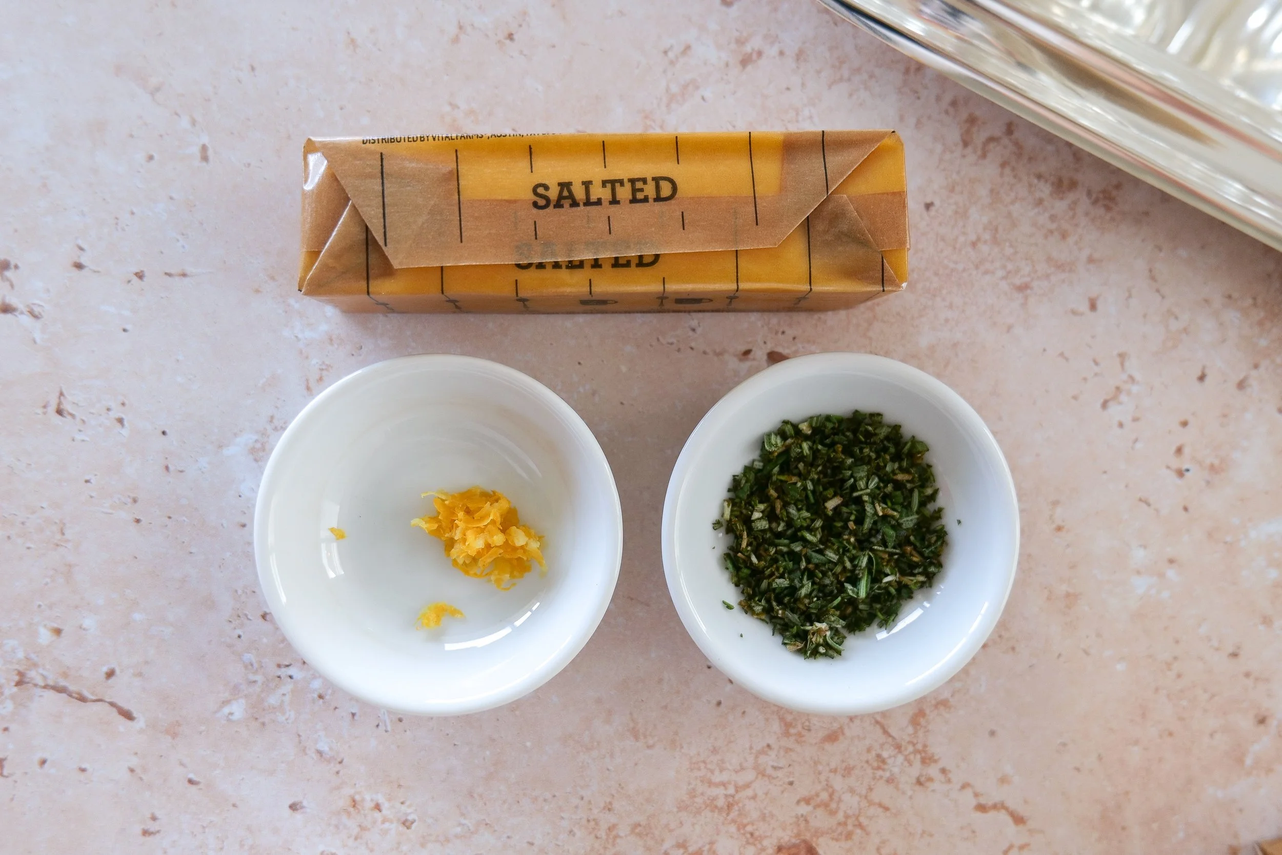 Lemon Rosemary Butter ingredients