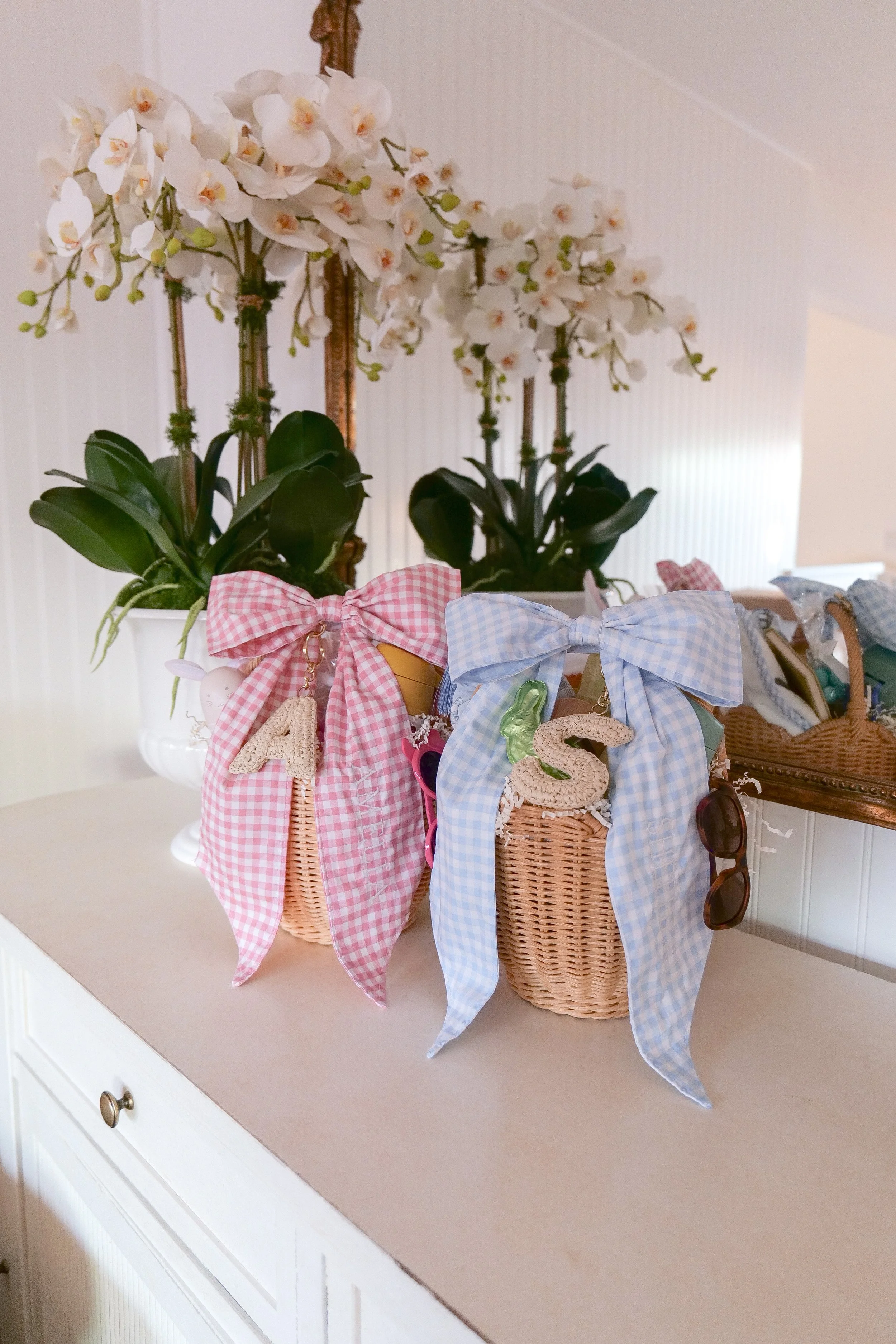 Easter basket with a balanced mix of children's toys, activities, treats, and spring gifts.
