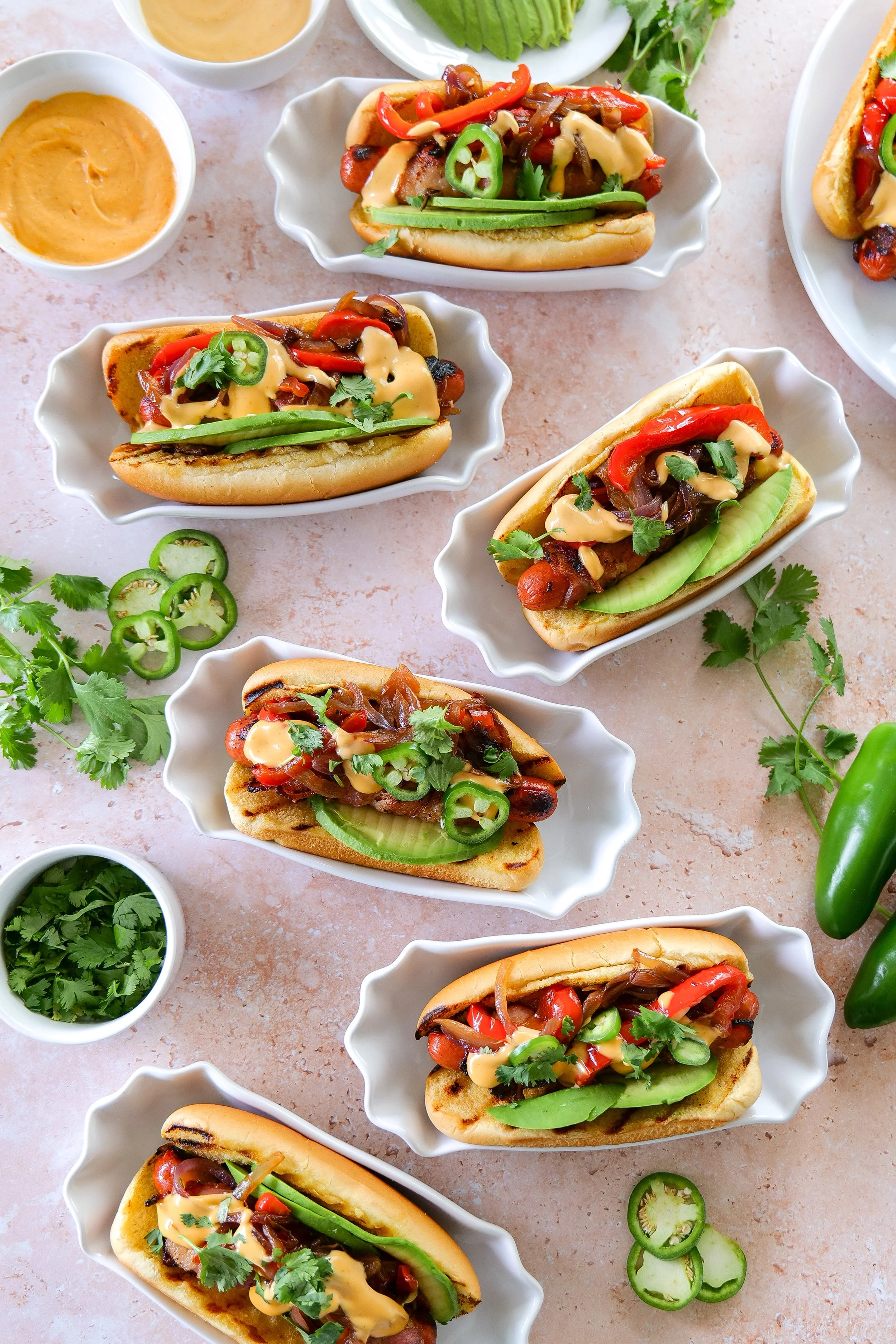 Bacon-wrapped hot dogs cooked until golden and crispy