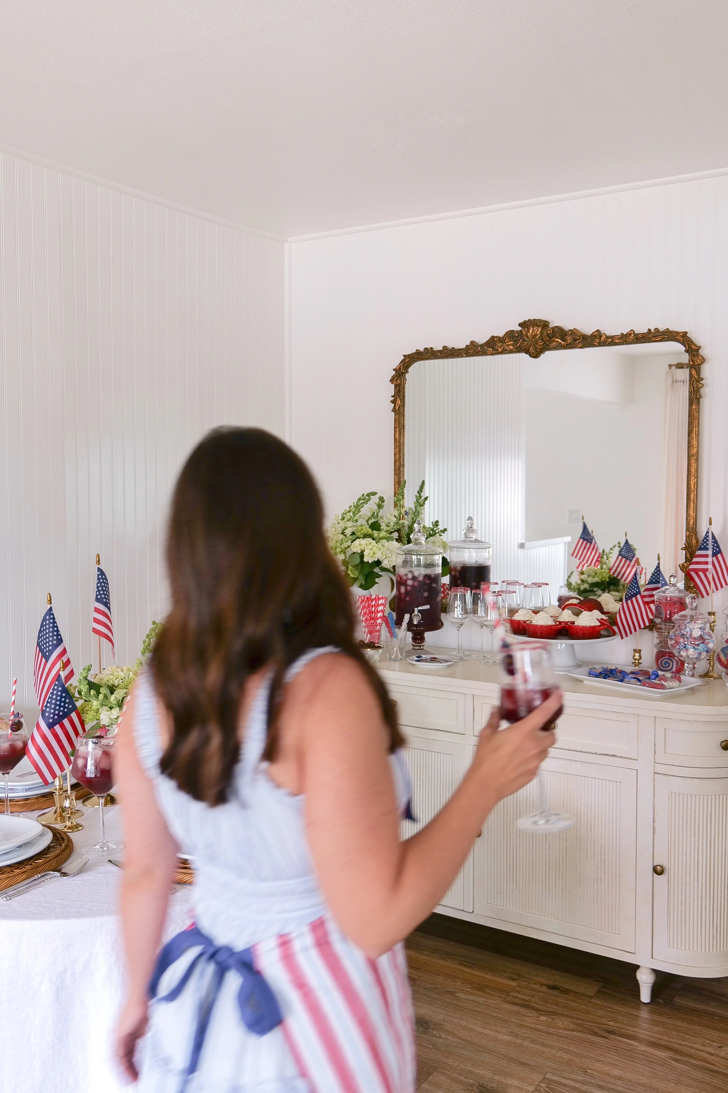 Fourth of July table decor with classic Americana styling