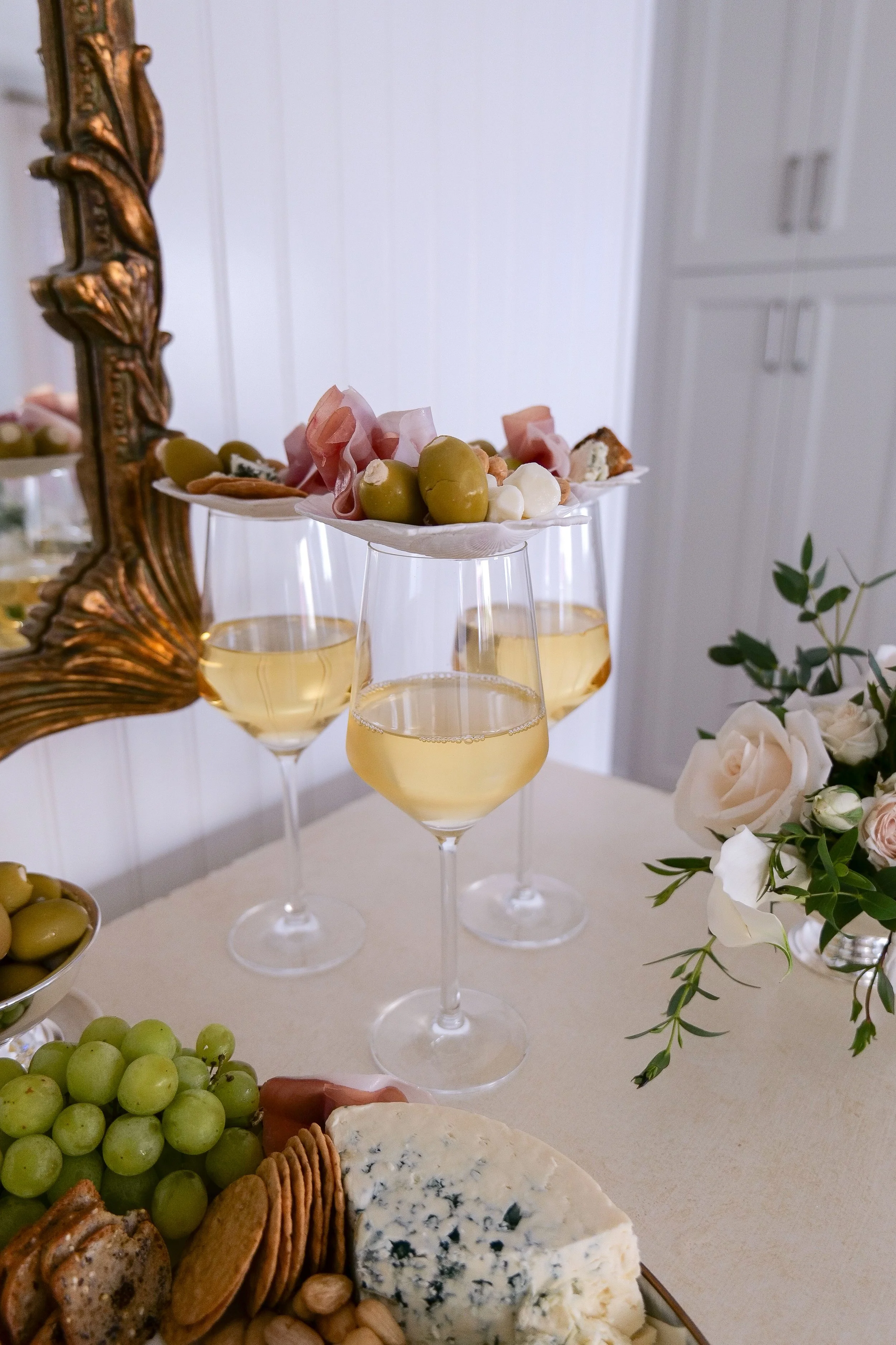 Chardonnay wine pairing with a charcuterie board