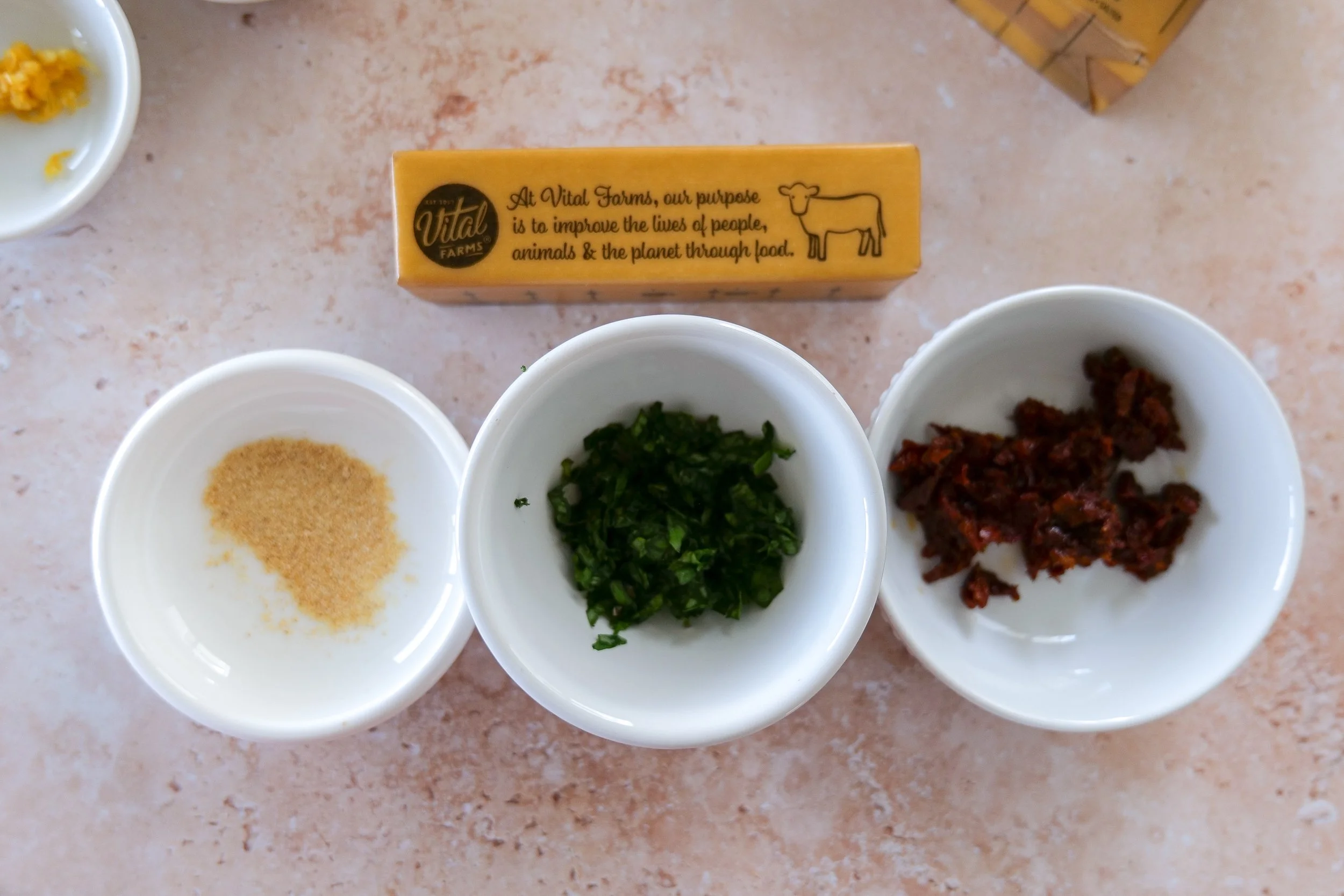 Italian Compound Butter ingredients