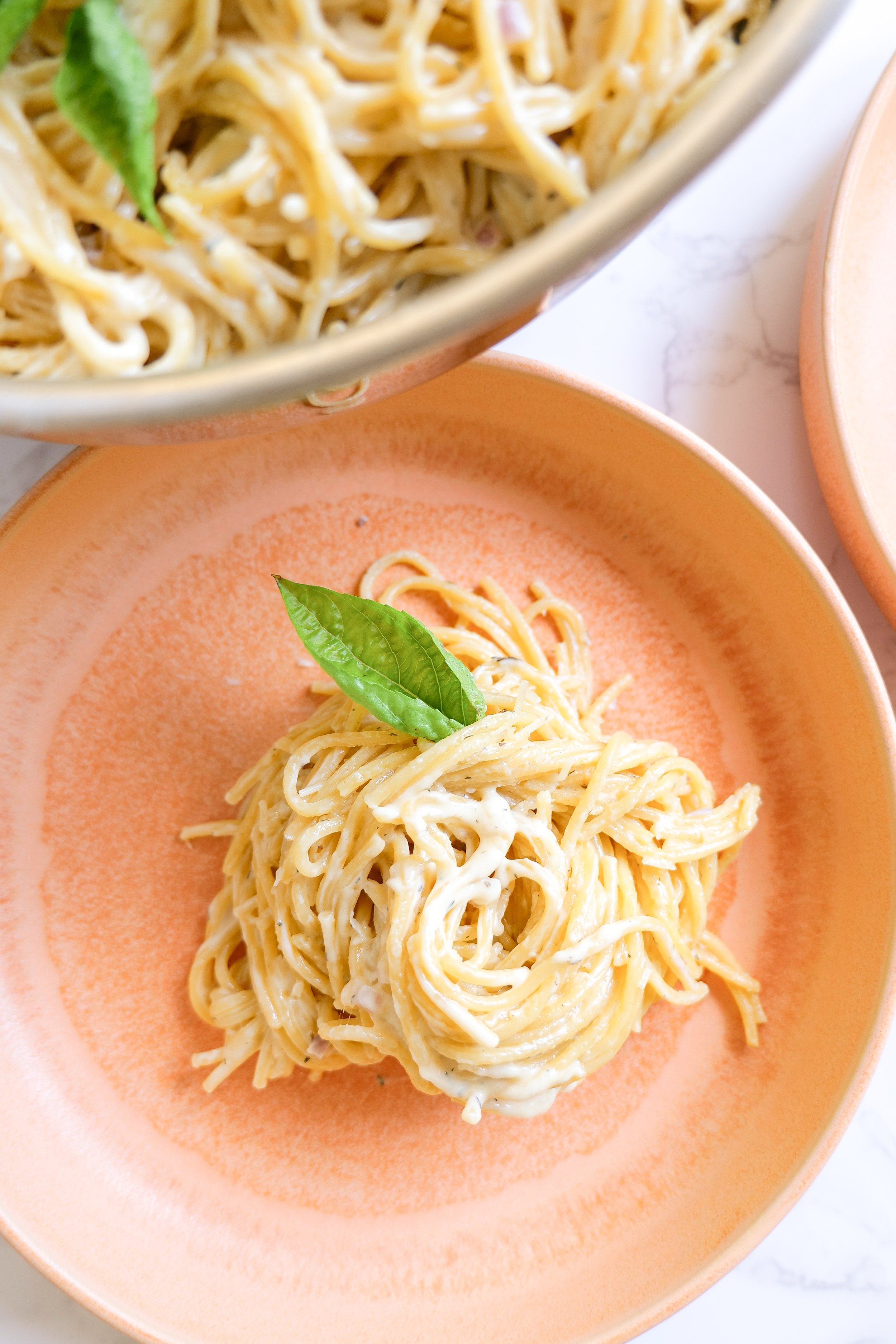 Easy creamy pasta sauce made with heavy cream and freshly grated Parmesan.