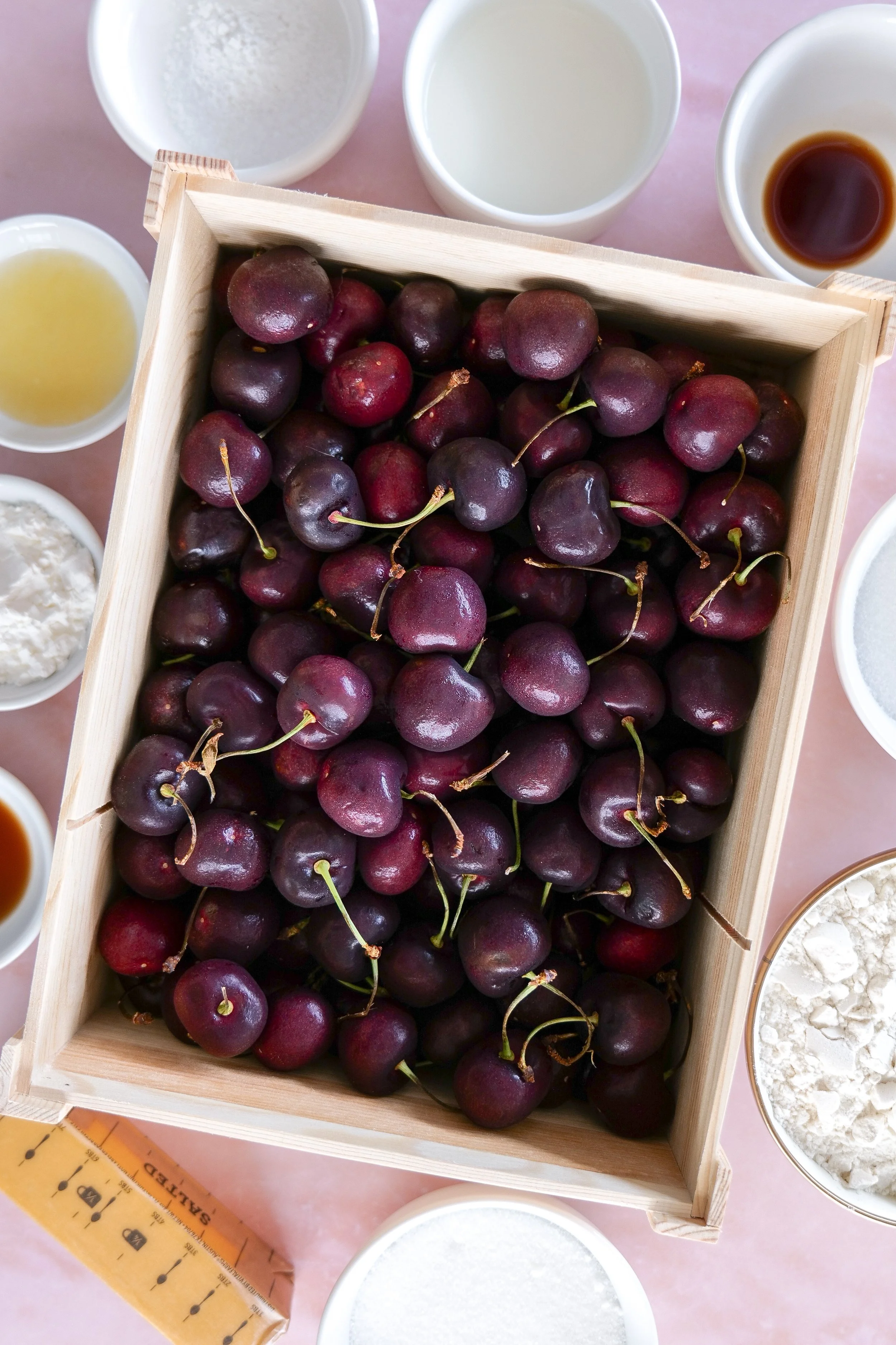Easy summer baking recipe made with sweet cherries