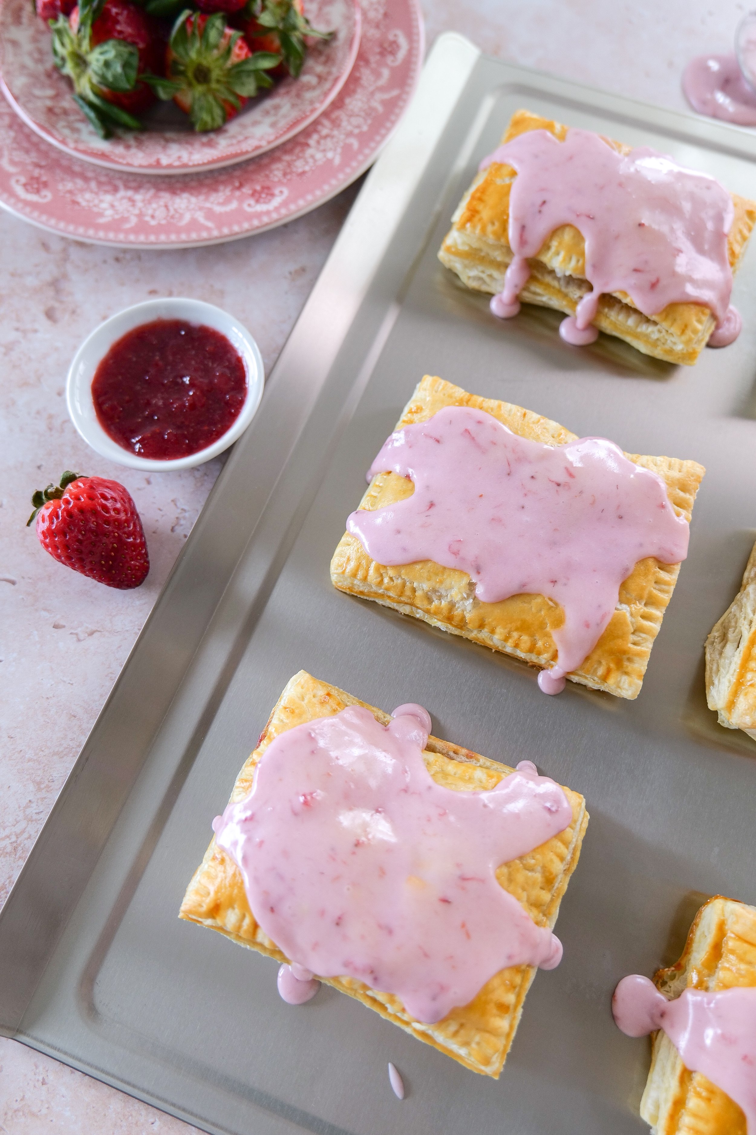 Easy Strawberry Puff Pastry Pop Tart Recipe