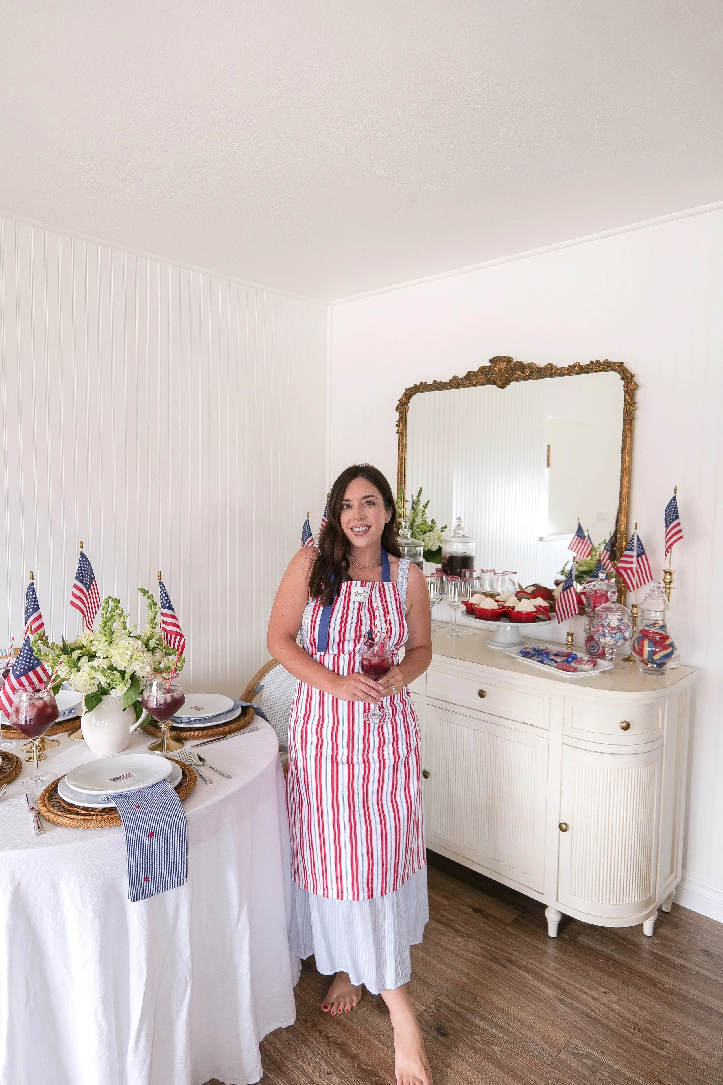 Tablescape celebrating America's 250th birthday