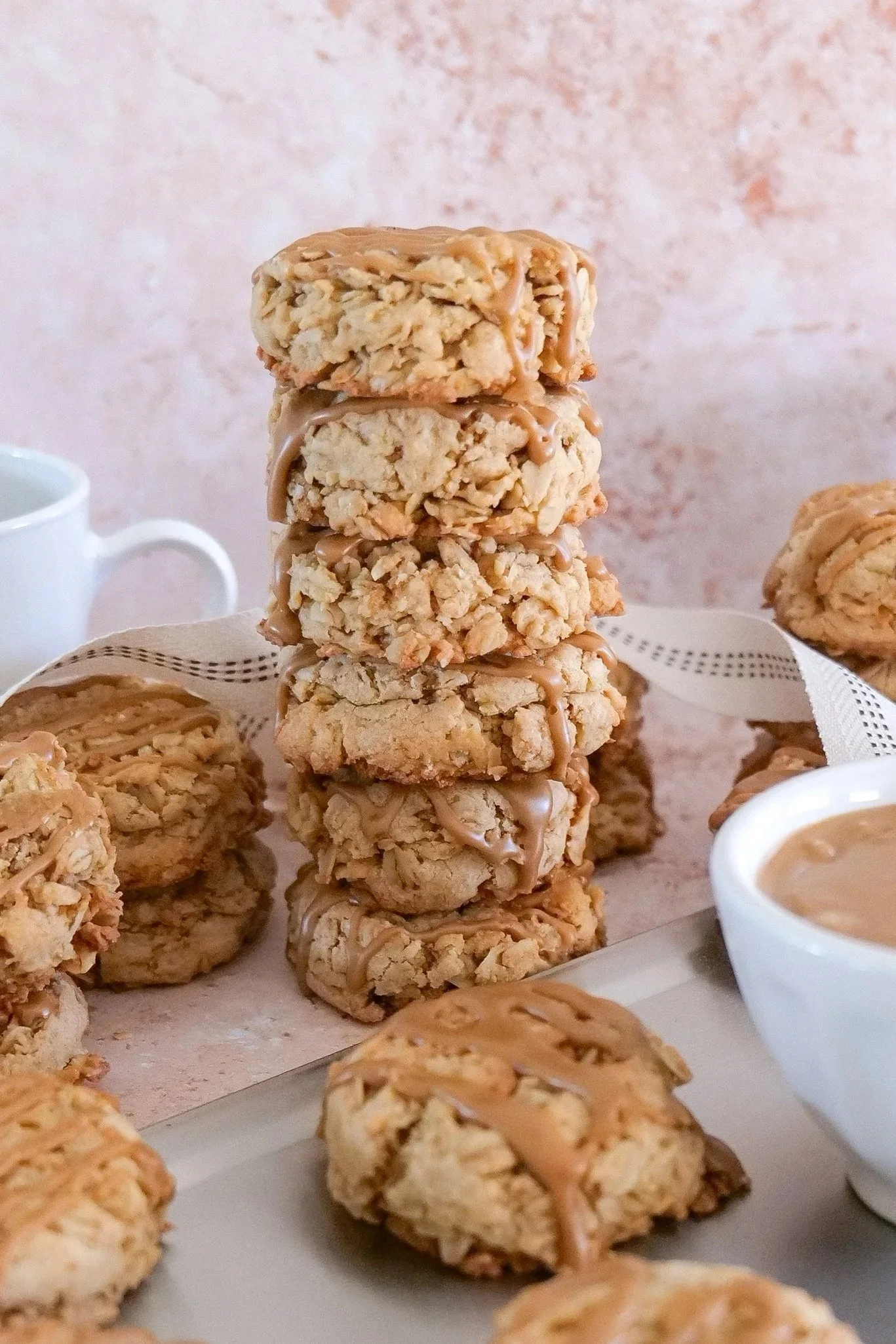 Homemade brown butter cookies topped with a smooth espresso icing.