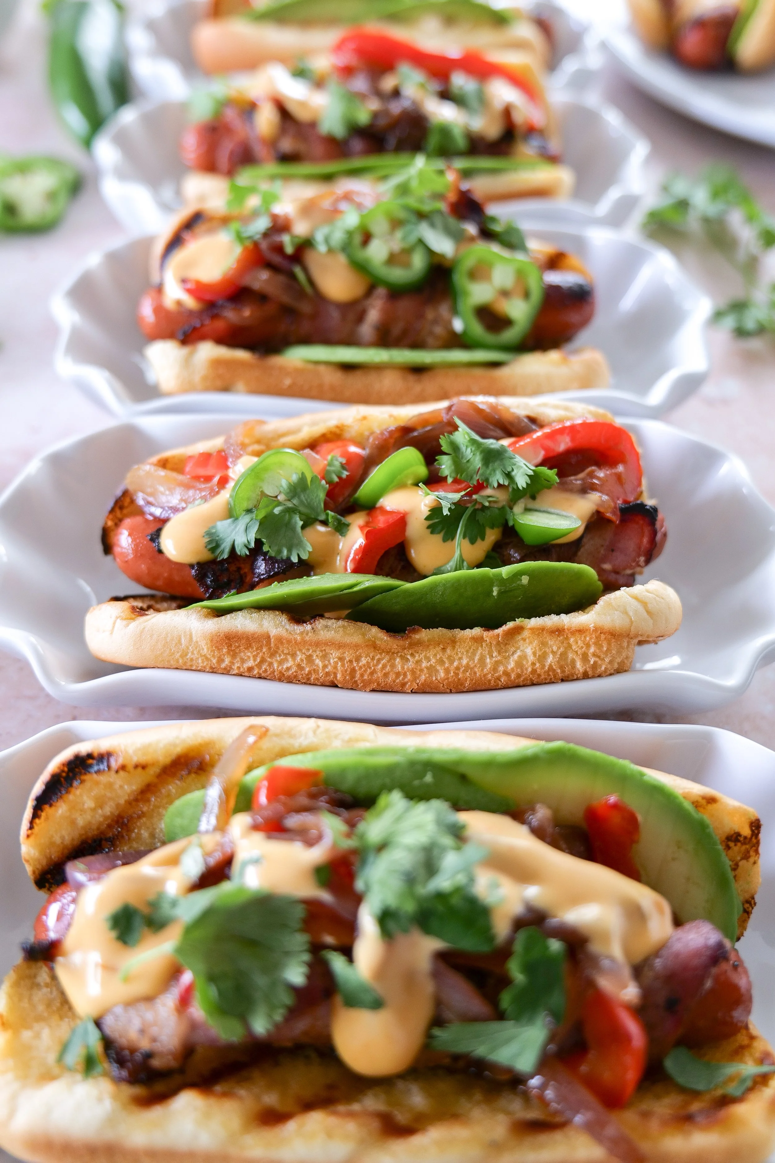 Easy Americana hot dogs wrapped in crispy bacon