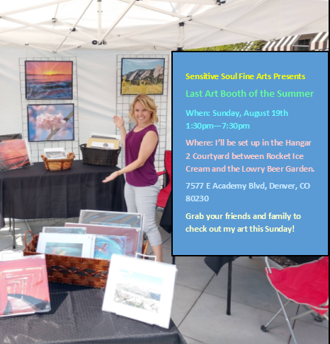 August Art Booth at Lowry Beer Garden