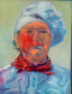 Doug Crow in a Chef's Hat