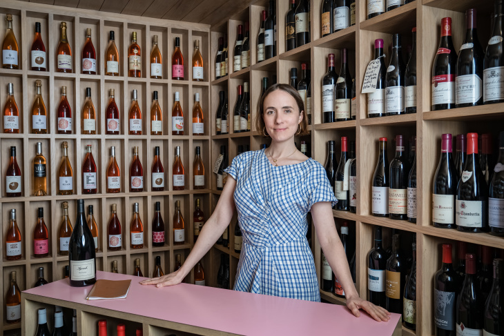 Helen Johannesen, a partner and the beverage director of Jon Shook and Vinny Dotolo's restaurant group. (Jon Endow for LAist)