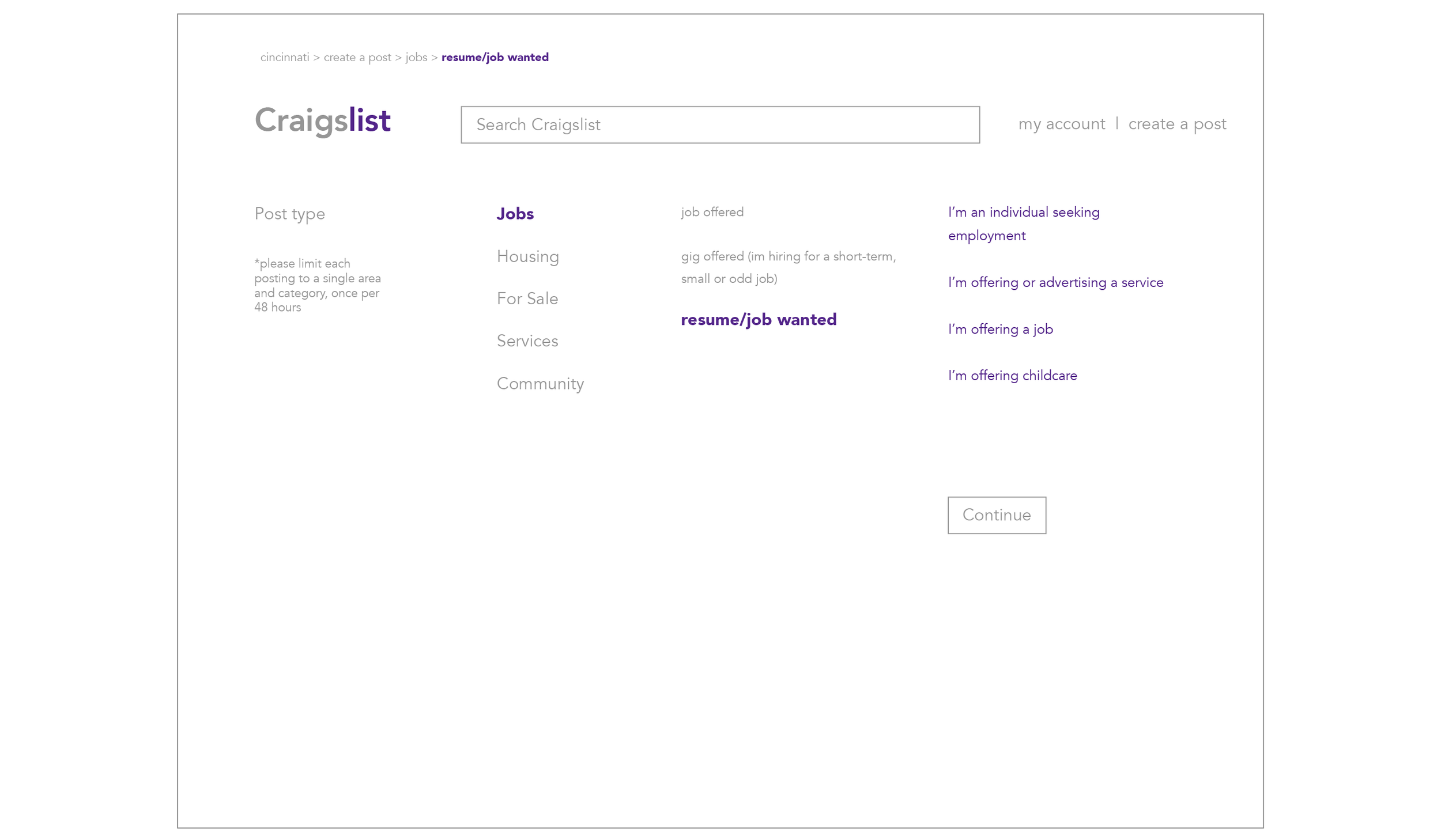 Craigslist Redesign Bridget Davis