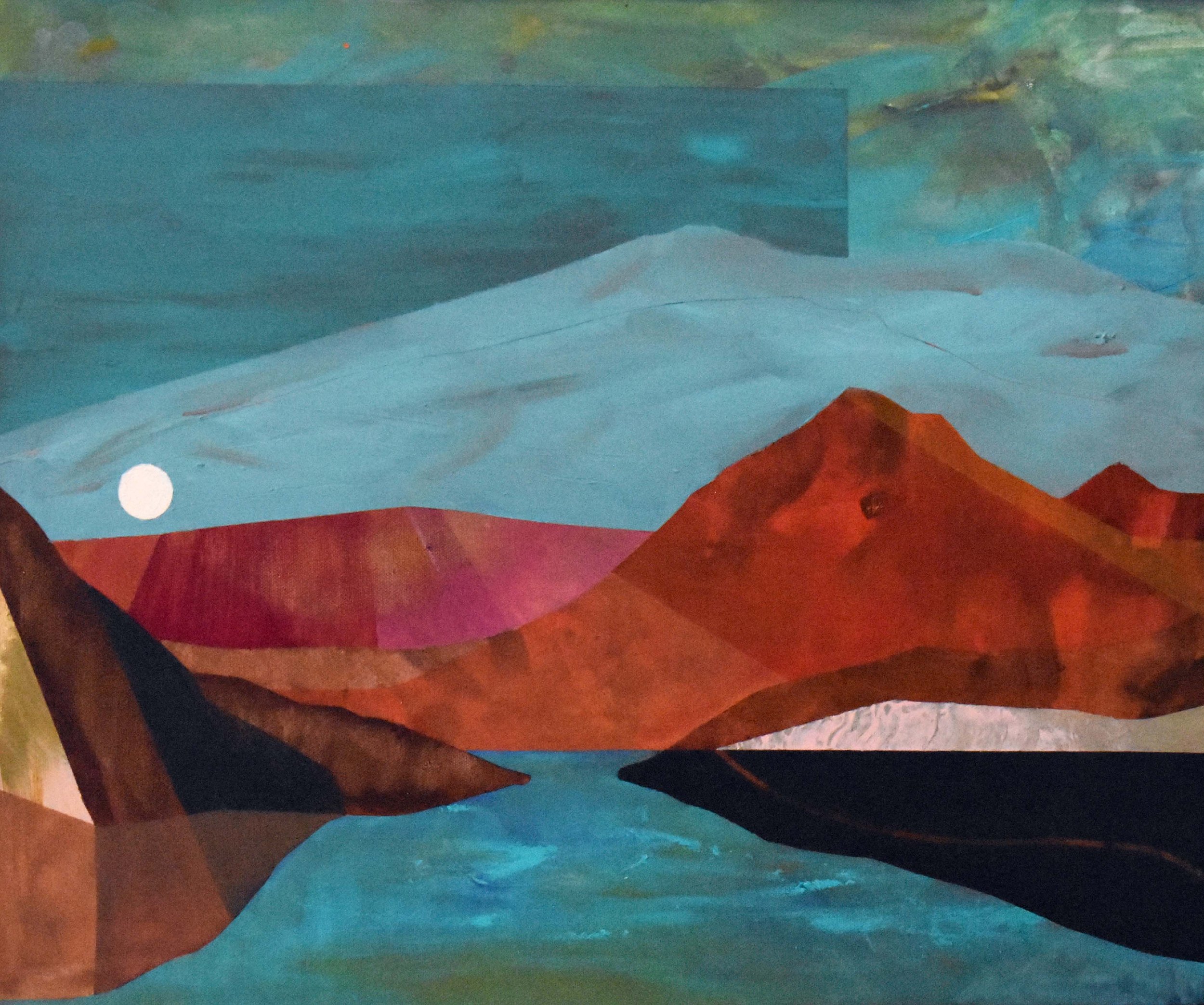 Red Mountain 20" x 24" Acrylic on canvas - sold