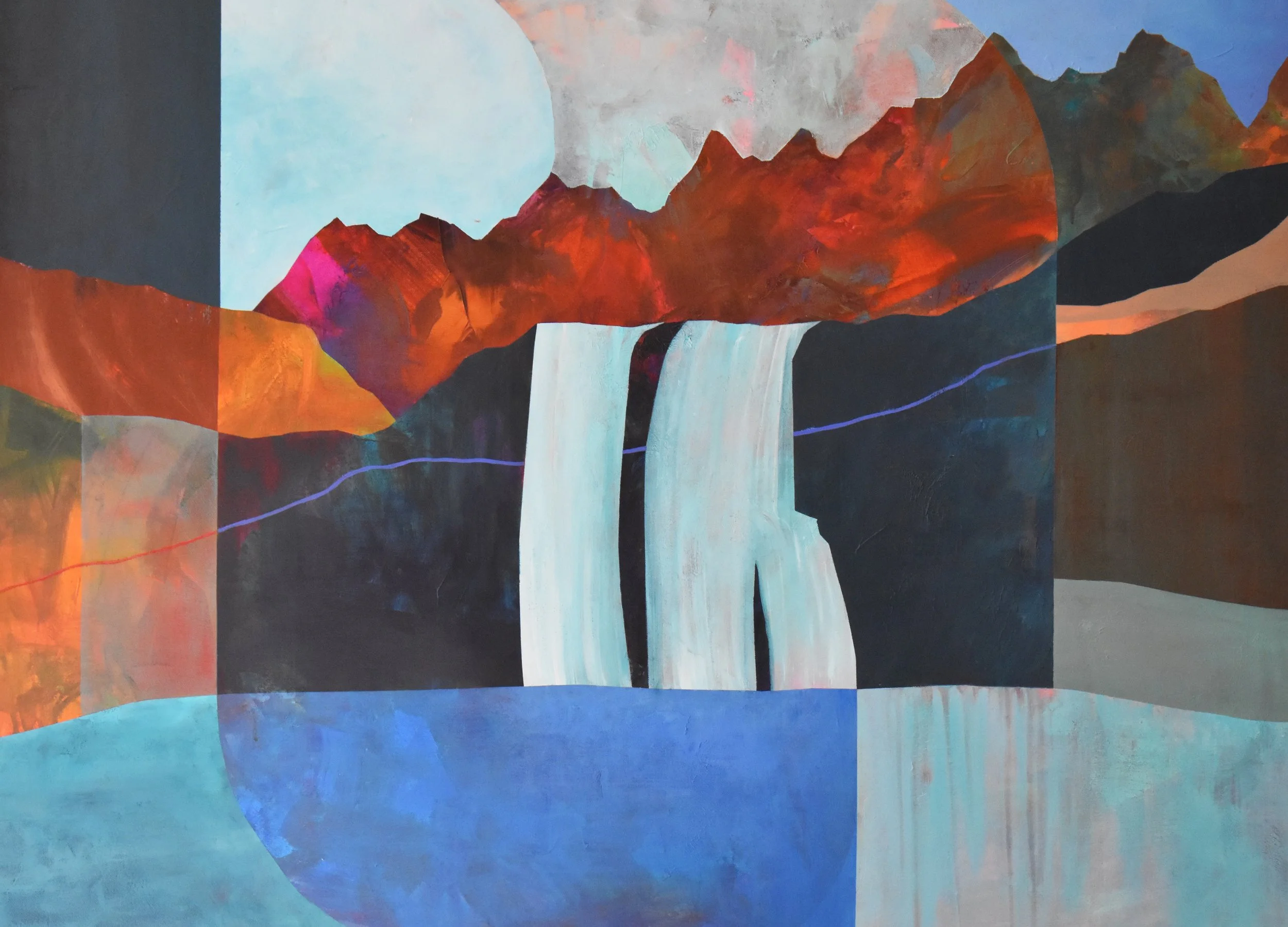 The Interior - 48" x 36" acrylic and chalk on canvas