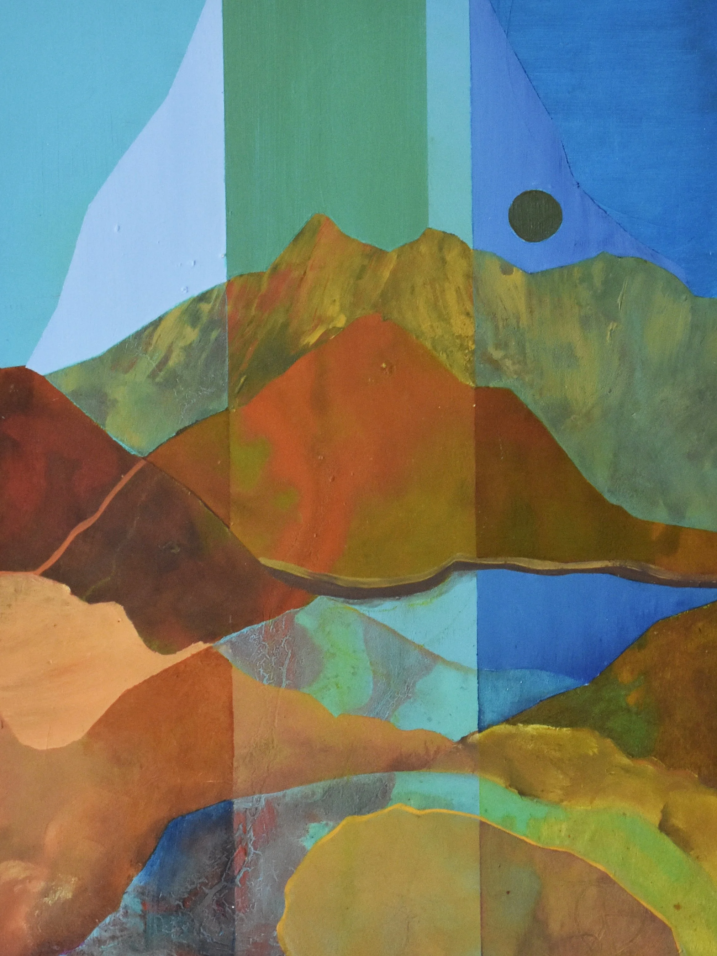 The Brothers in Changing Light 9"x12" acrylic on wood panel