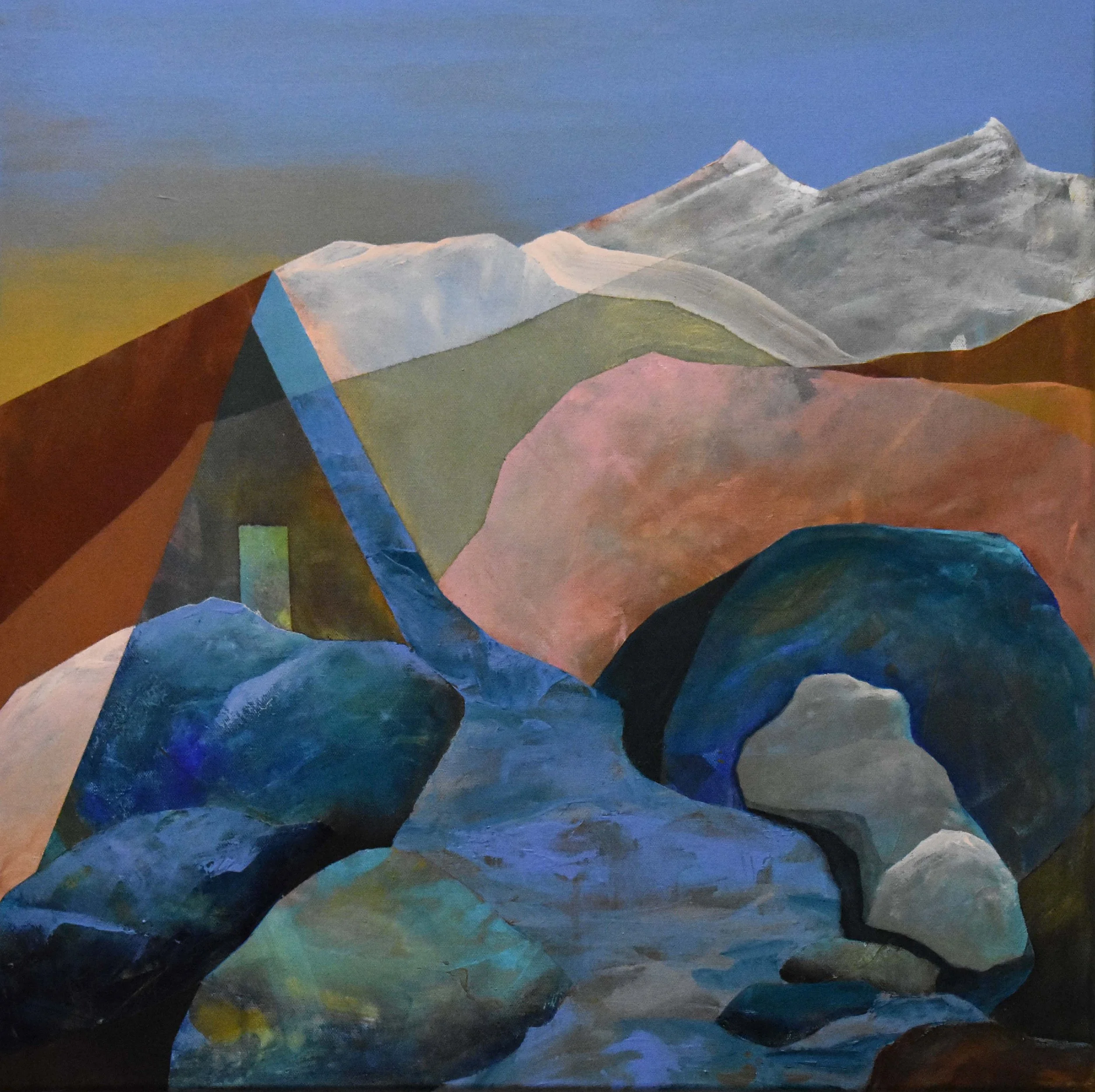 Follow the Water 24" x 24" acrylic on canvas