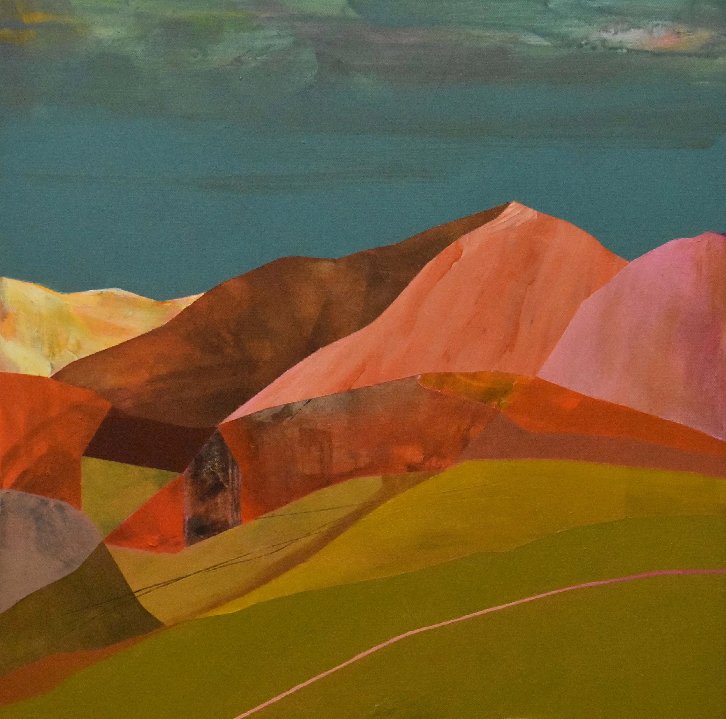 Cabin Integration #2 20"x20" acrylic on canvas