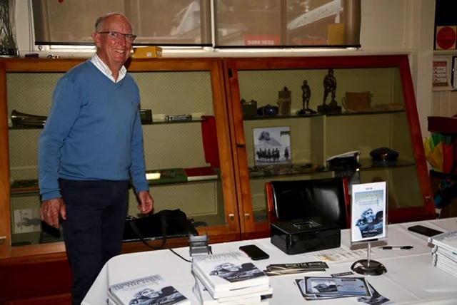 Jeff at the Rosetta Books table.jpg
