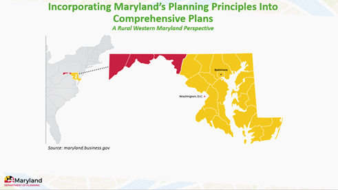 Webinar: Incorporating Maryland's Planning Principles into Comprehensive Plans: A Rural Western Maryland Perspective