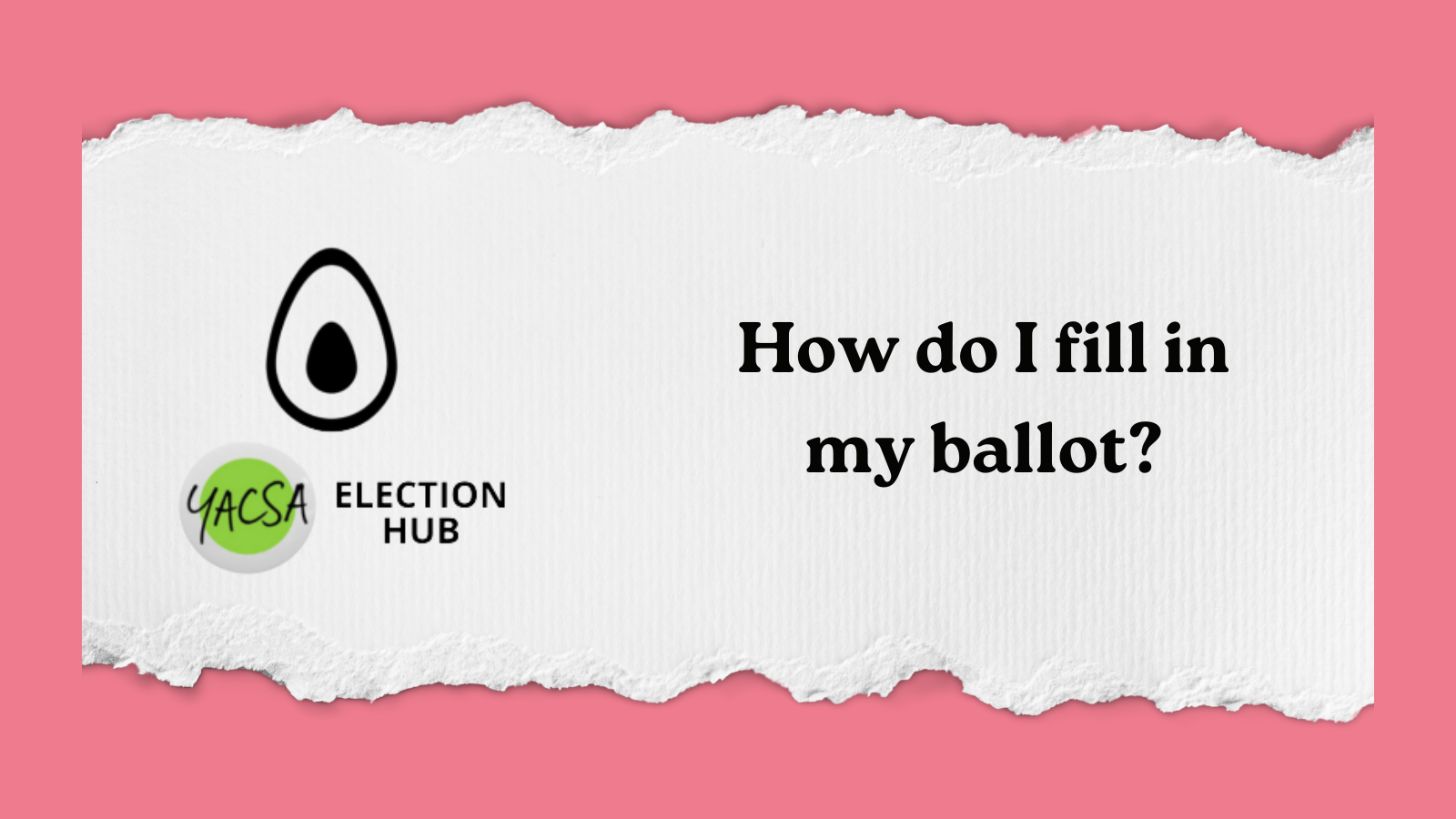 How do I fill in my ballot?