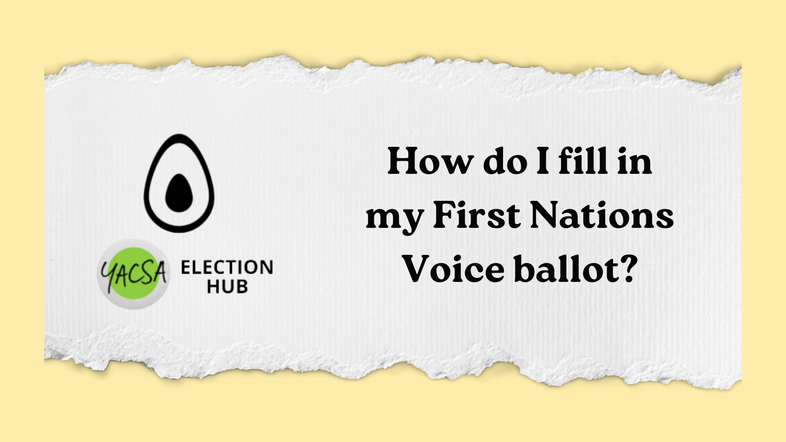 How do I fill in my First Nations Voice ballot?