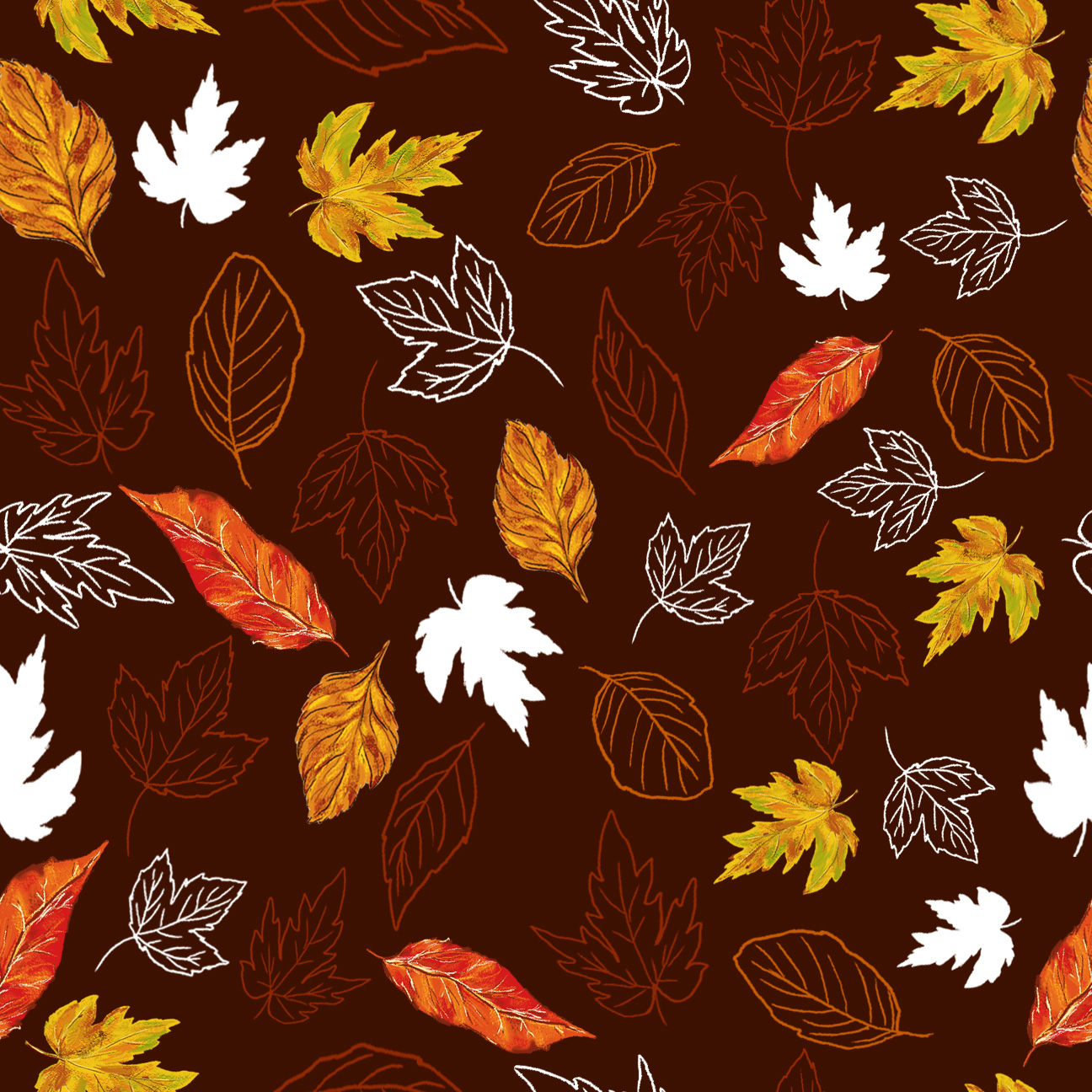 Falling Leaves- Repeat Pattern