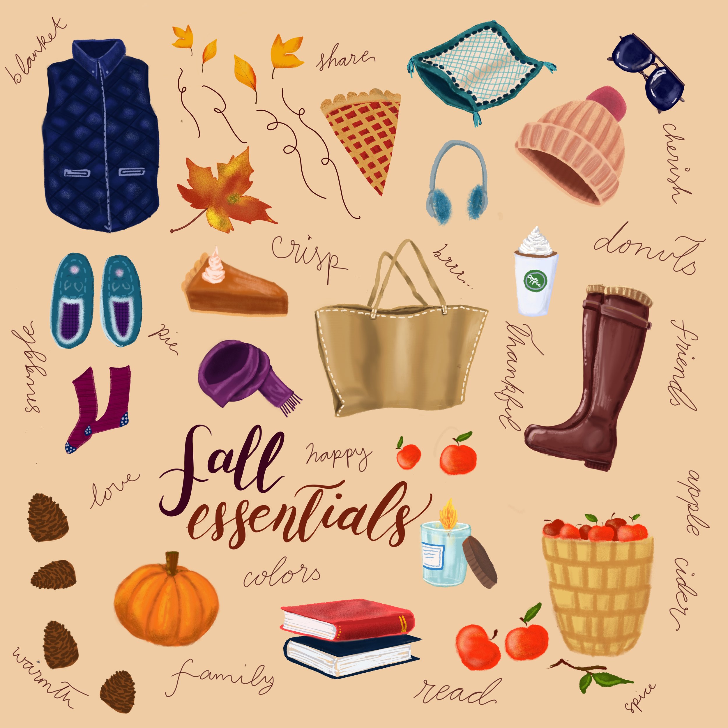 Fall essentials illustrated