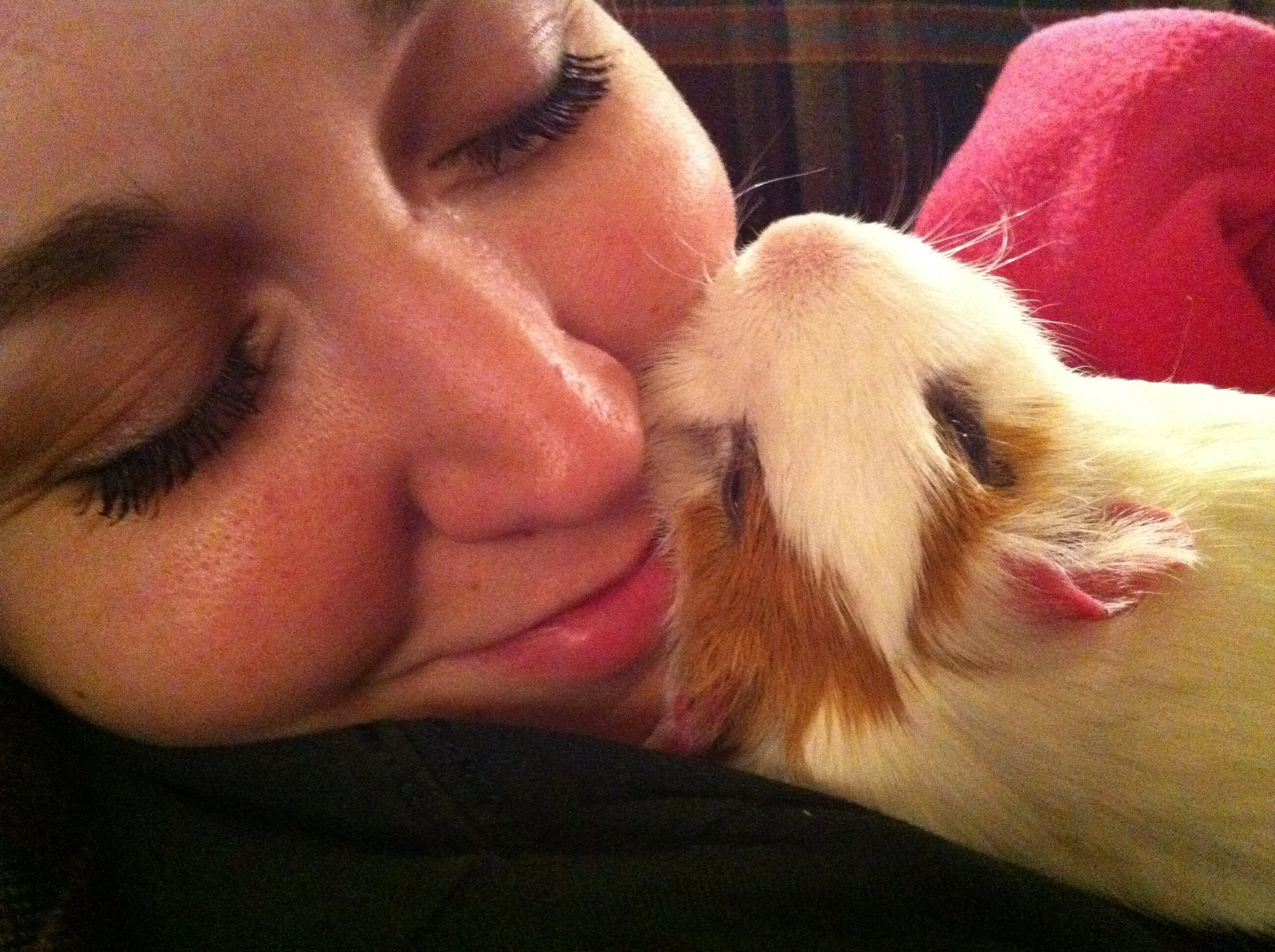 4.13.11 With my guinea pig, Candy