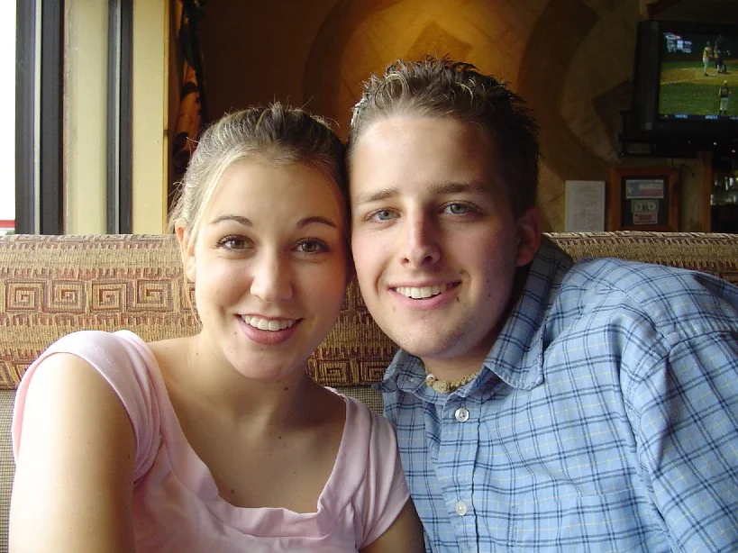 1.18.03 Just two weeks after we started dating at Genghis Grill. Photo cred to Lori Adams! #babies