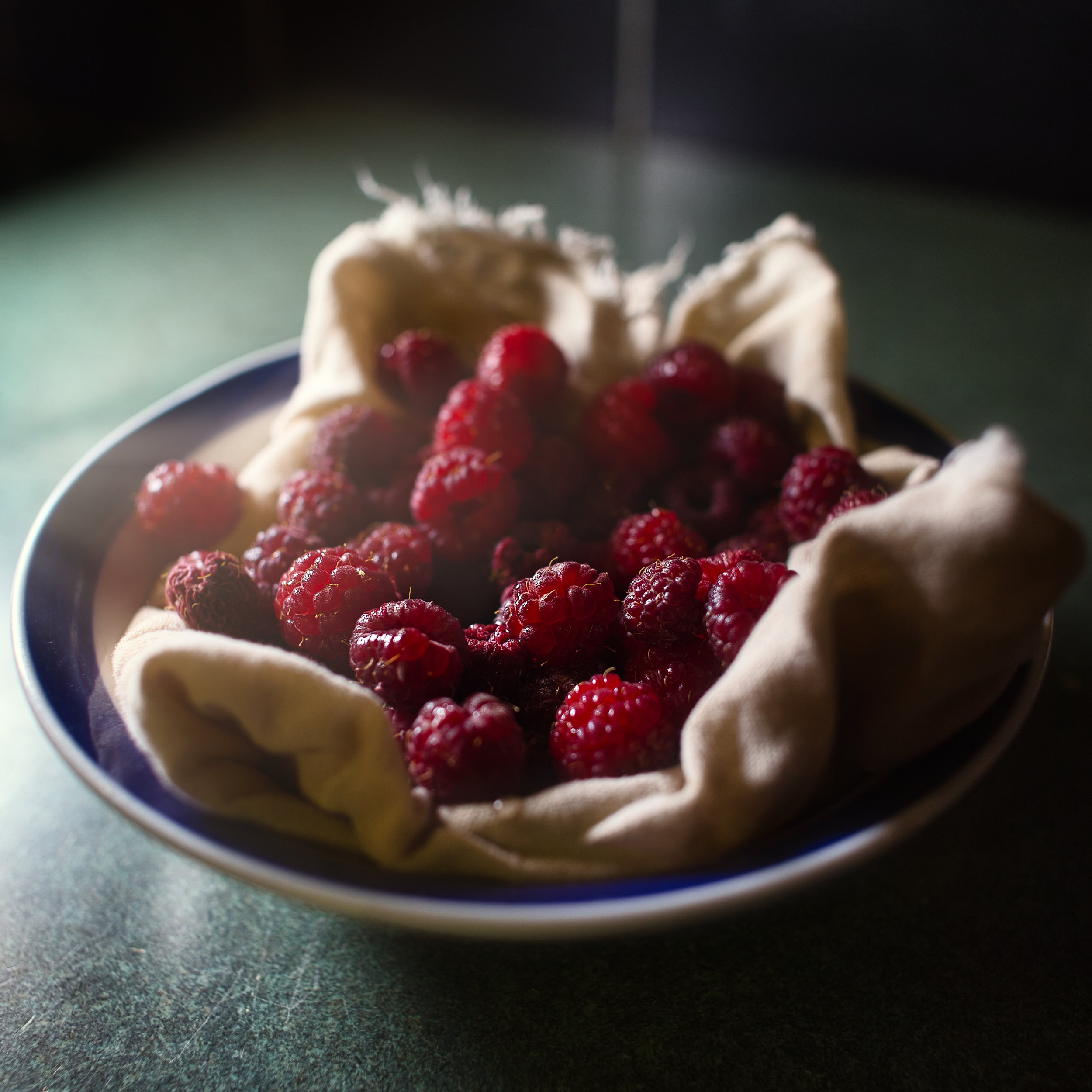 just picked home grown raspberries