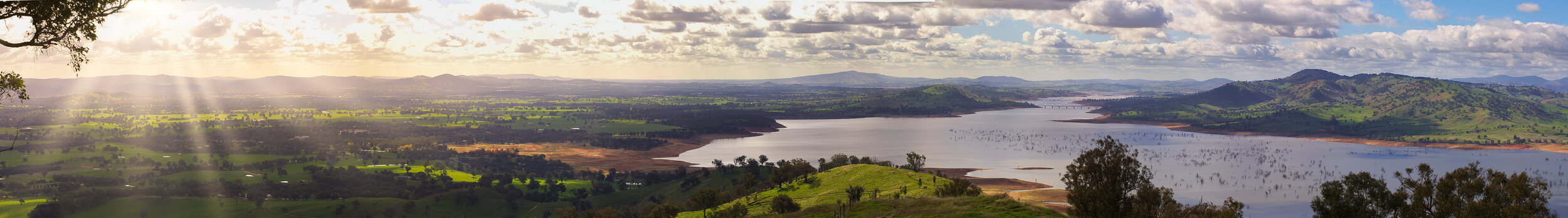 Bethanga bridge from Mahers Hill
