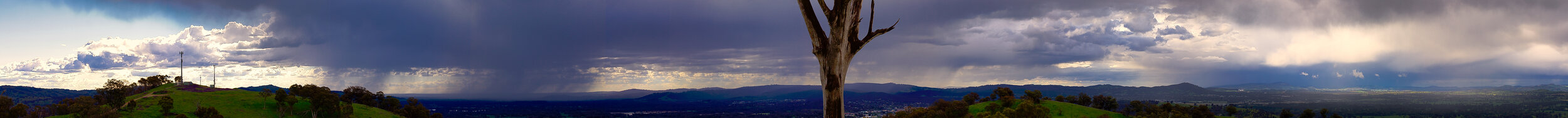 Huon hill storm panorama