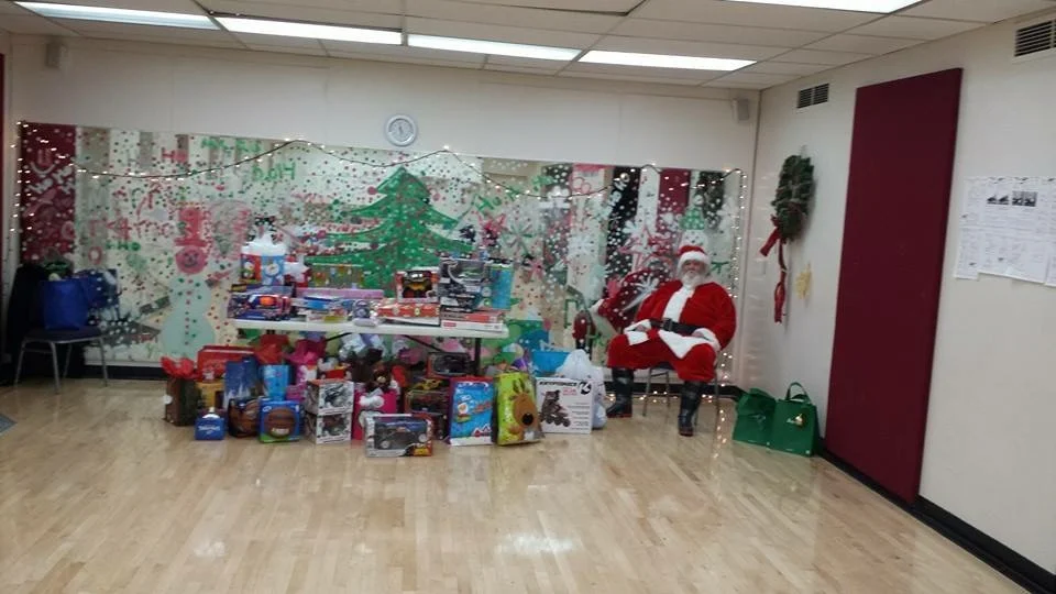 The first Toy Giveaway at North Branch YMCA.