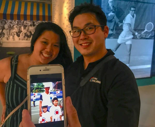 Siblings Dana Chan and Michael Chan share pix and stories from their Arthur Ashe experience at a tennis camp, ca. 1980s.