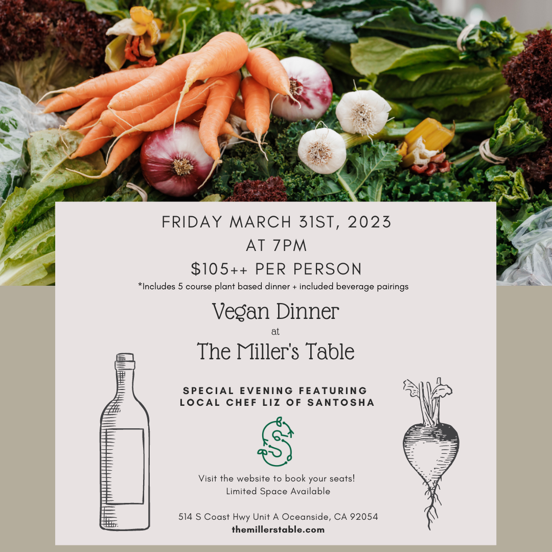 Spring Dinner at The Miller's Table