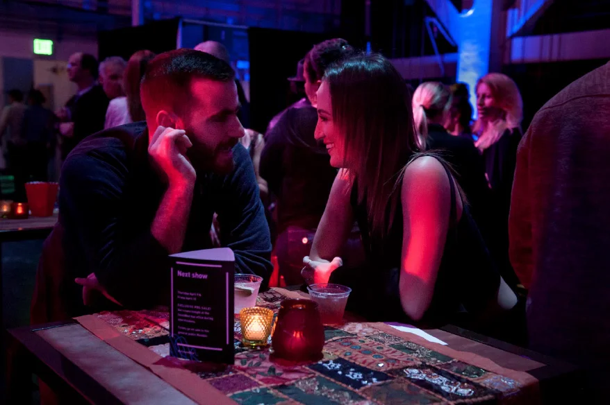 Giving SoundBox fans the freedom to sit, stand or perch wherever they’d like puts guests in a comfortable mindset to engage with the evening’s content.