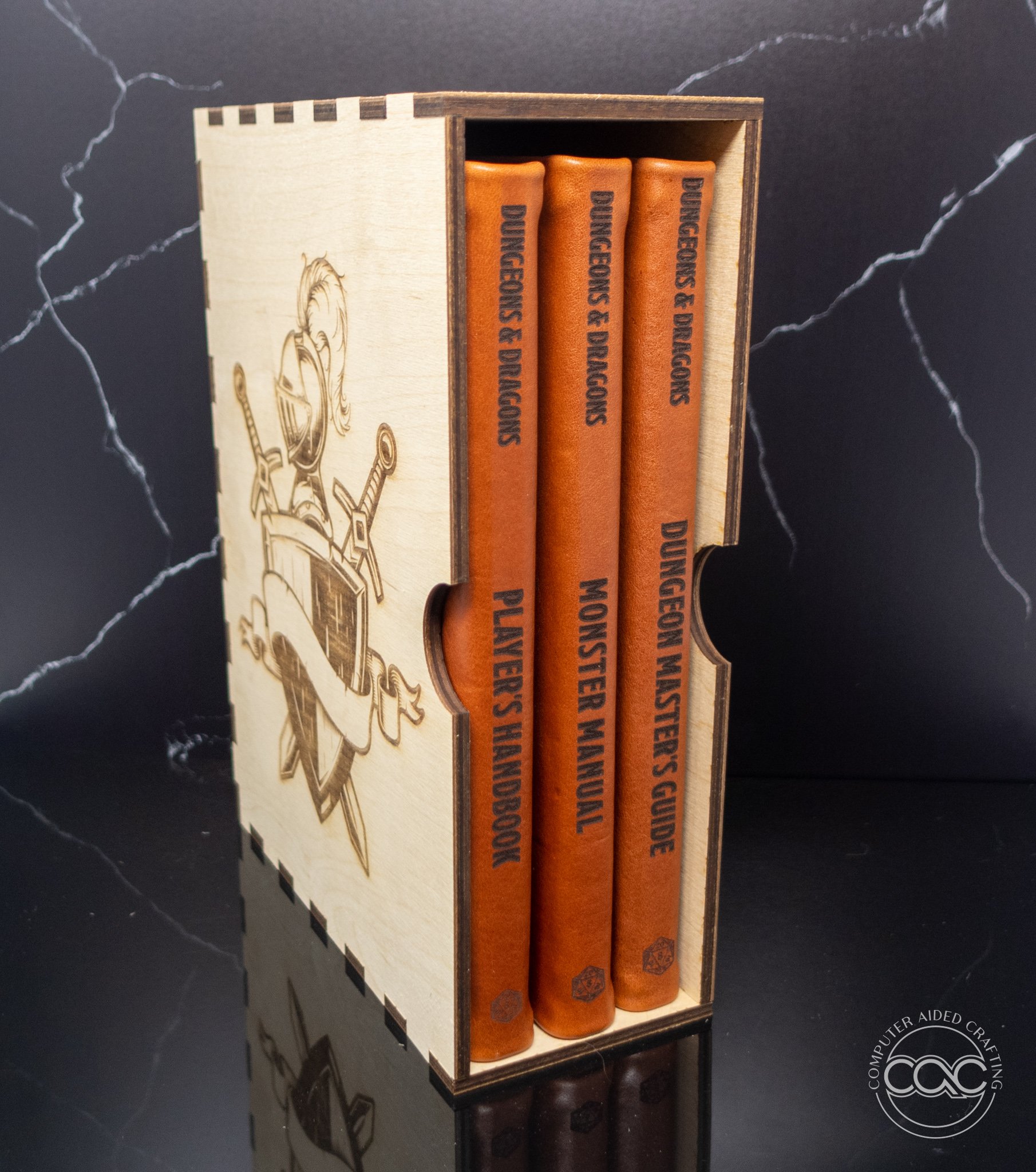 Leather Armored Dungeons and Dragons 5th Edition Core Rulebooks 