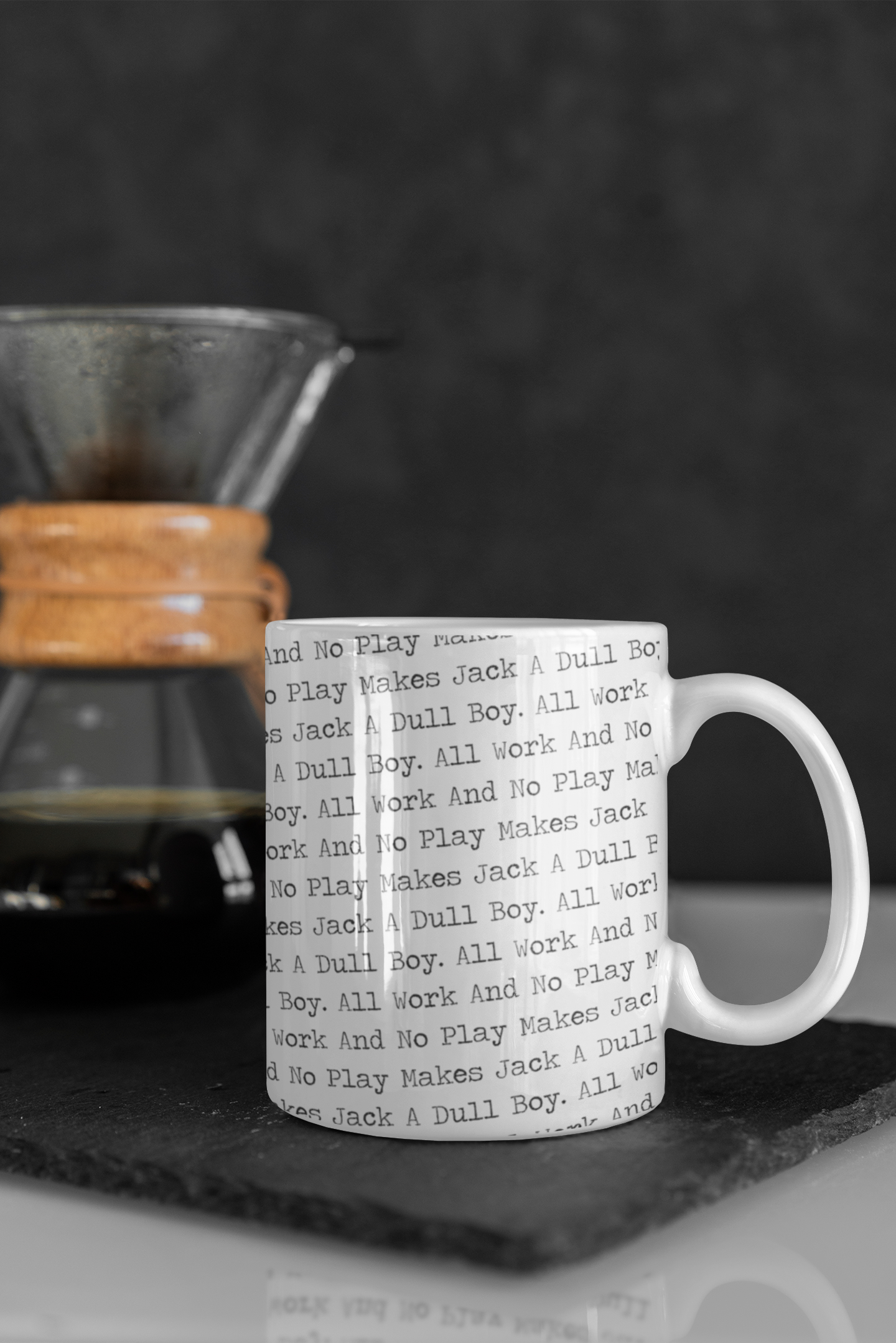 All Work and No Play Ceramic Mug  Computer Aided Crafting