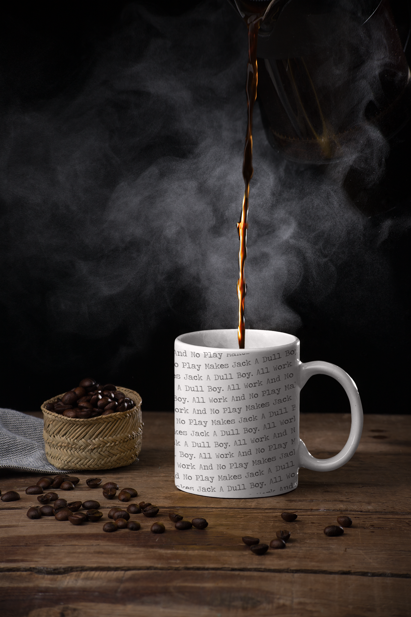 All Work and No Play Ceramic Mug  Computer Aided Crafting