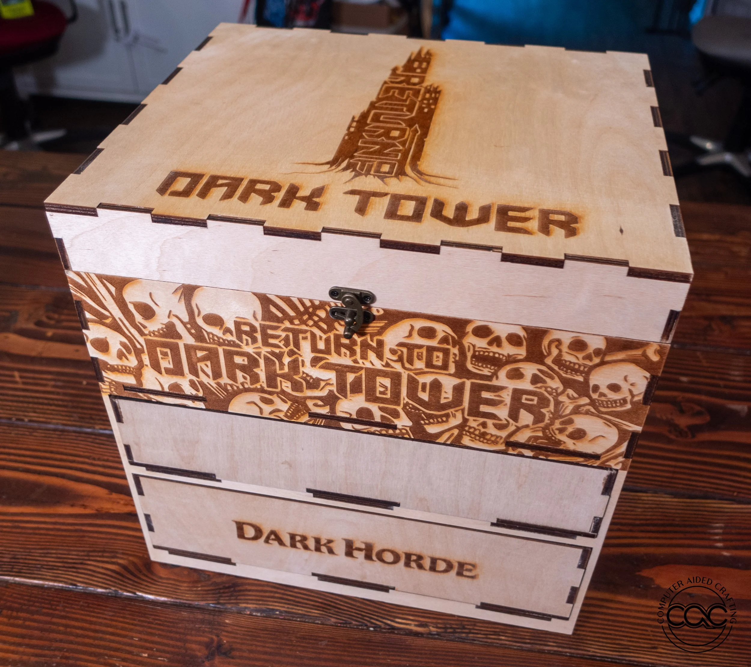 Return to Dark Tower Board Game Complete All-in-One Box Storage Crate Computer Aided Crafting Return to Dark Tower Board Game Complete All-in-One Box Storage Crate Computer Aided Crafting