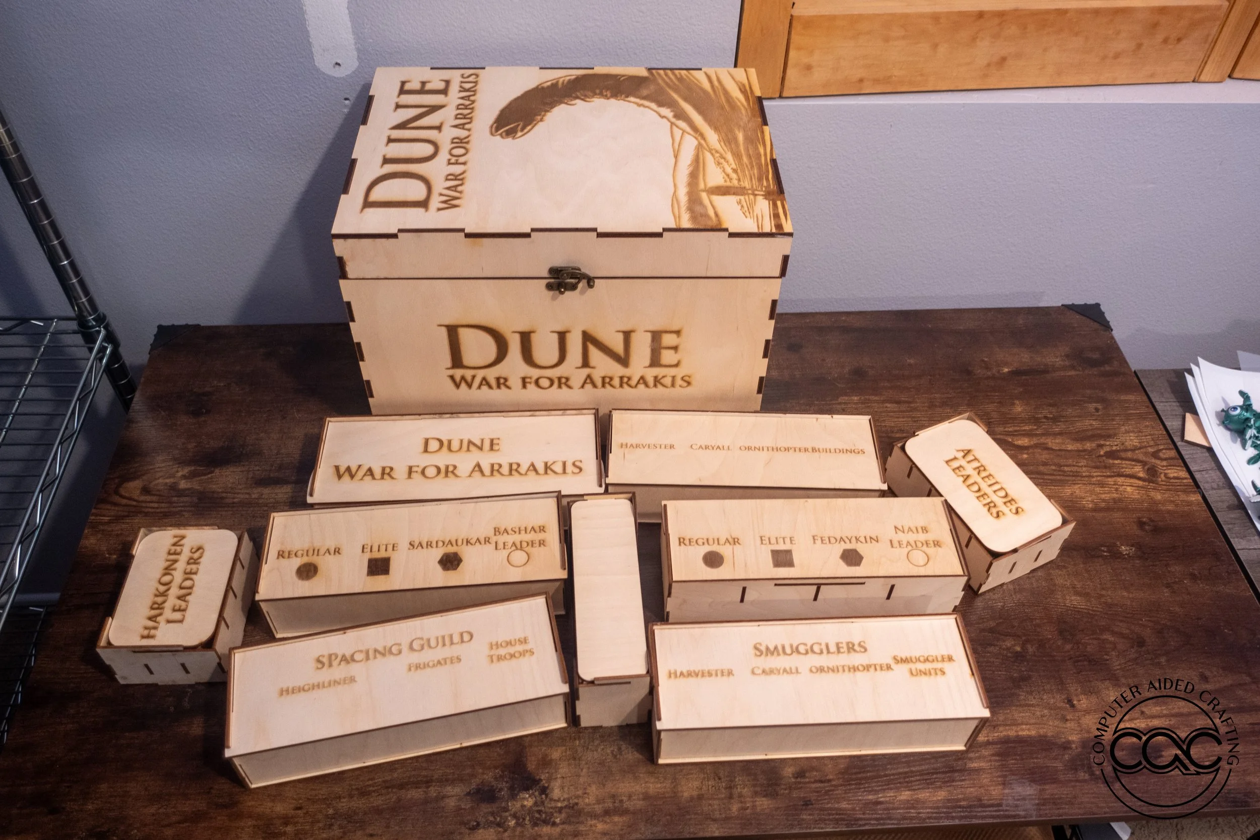 Ultimate 'Dune: War for Arrakis' Board Game Storage Box and Component  Organization  Computer Aided Crafting