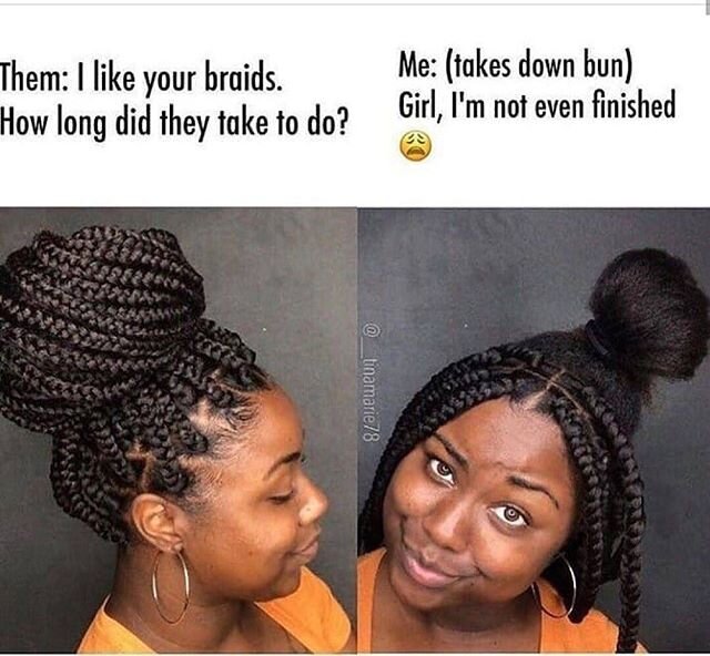 First day back at school, surely we weren&rsquo;t the only ones??!
Nothing but the TRUTH 😂😂
Keep it secret 🤫 Keep it safe
&bull;
#blackhair #tradesecrets #braids #bun #blackgirlmagic #brownskingirl