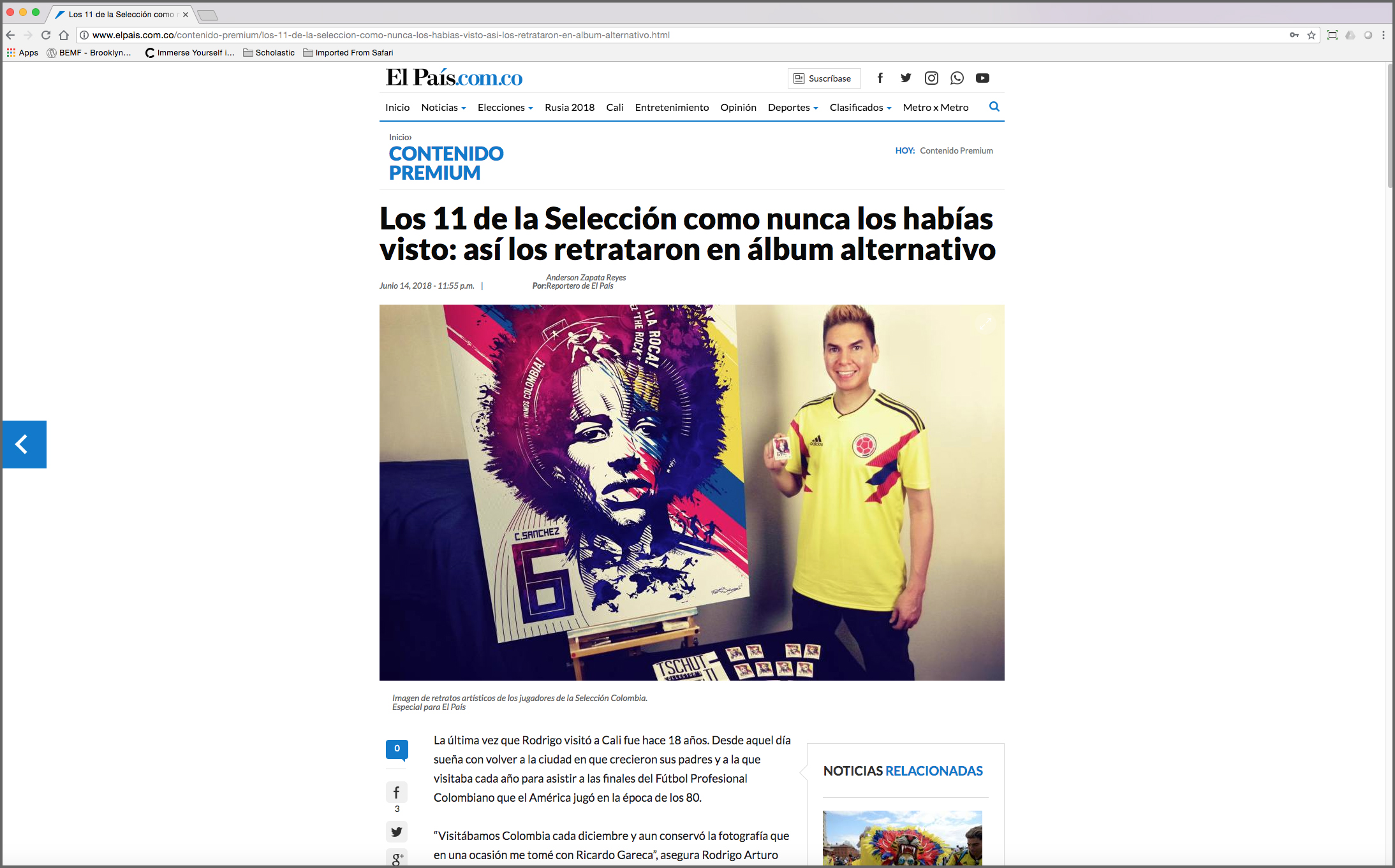 El Pais.com.co (Article Feature)
