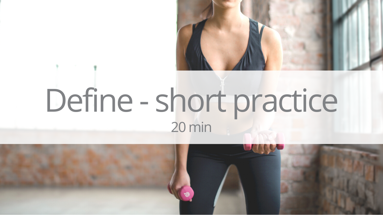 Yoga define - short practice