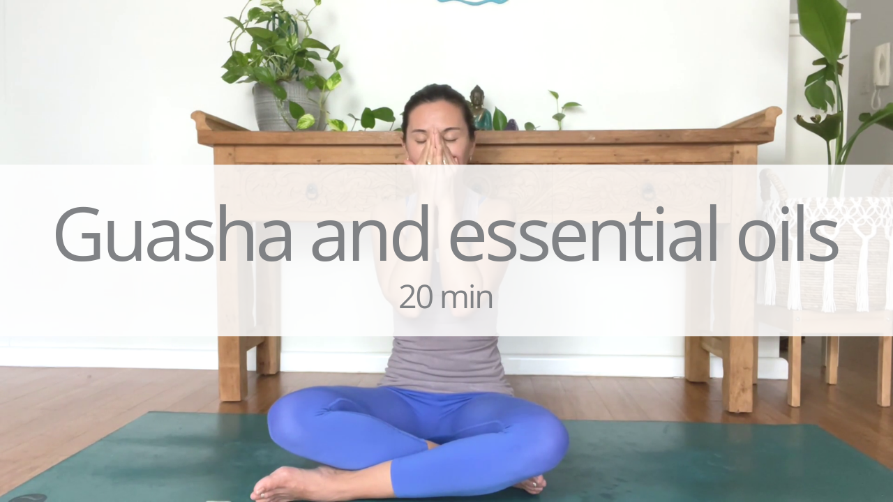Myofacial release - guasha and essential oils
