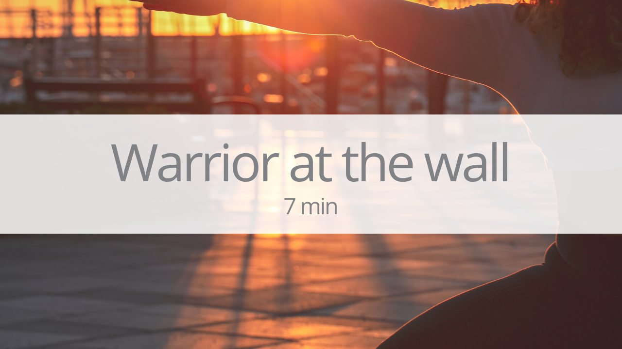 Tutorial - warrior pose at the wall