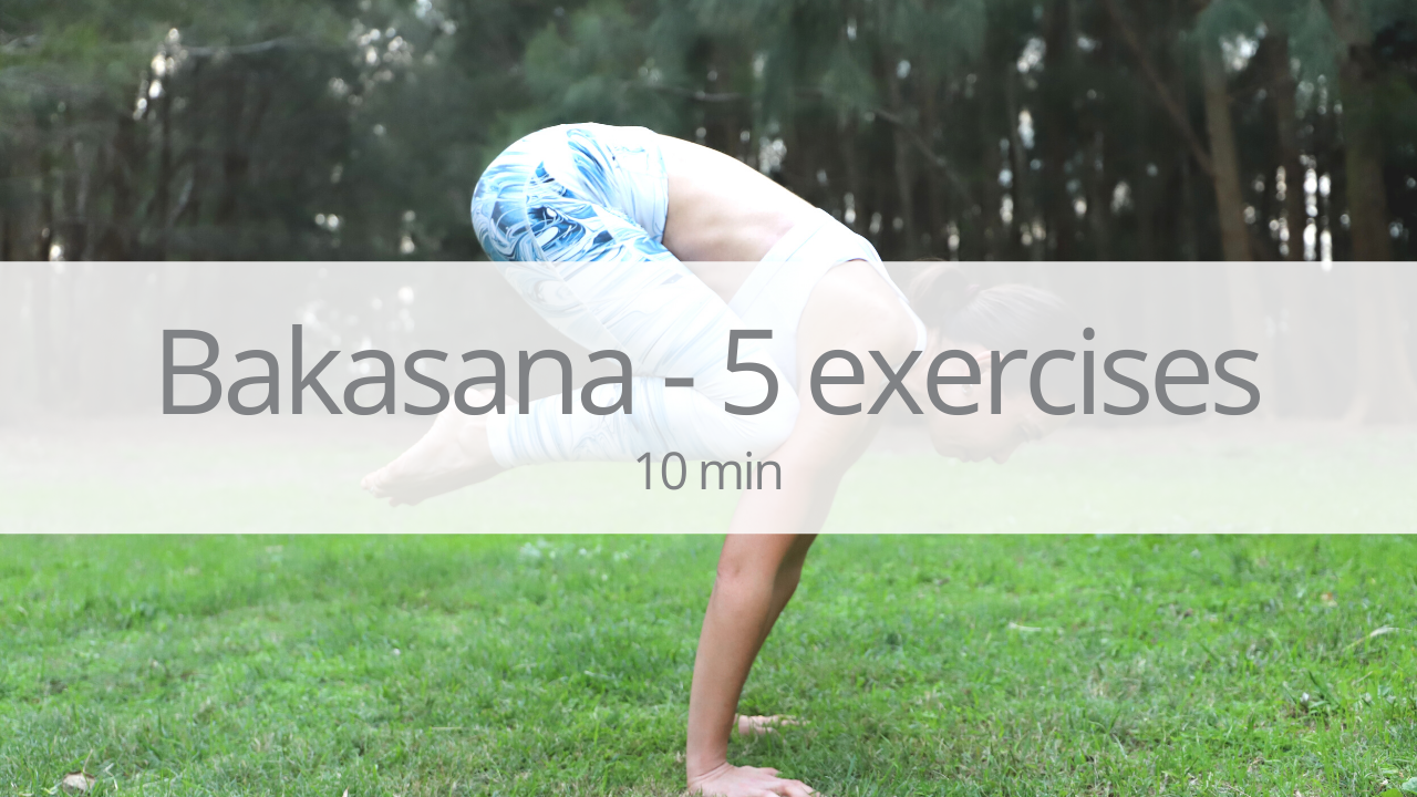 Tutorial - 5 exercises for bakasana